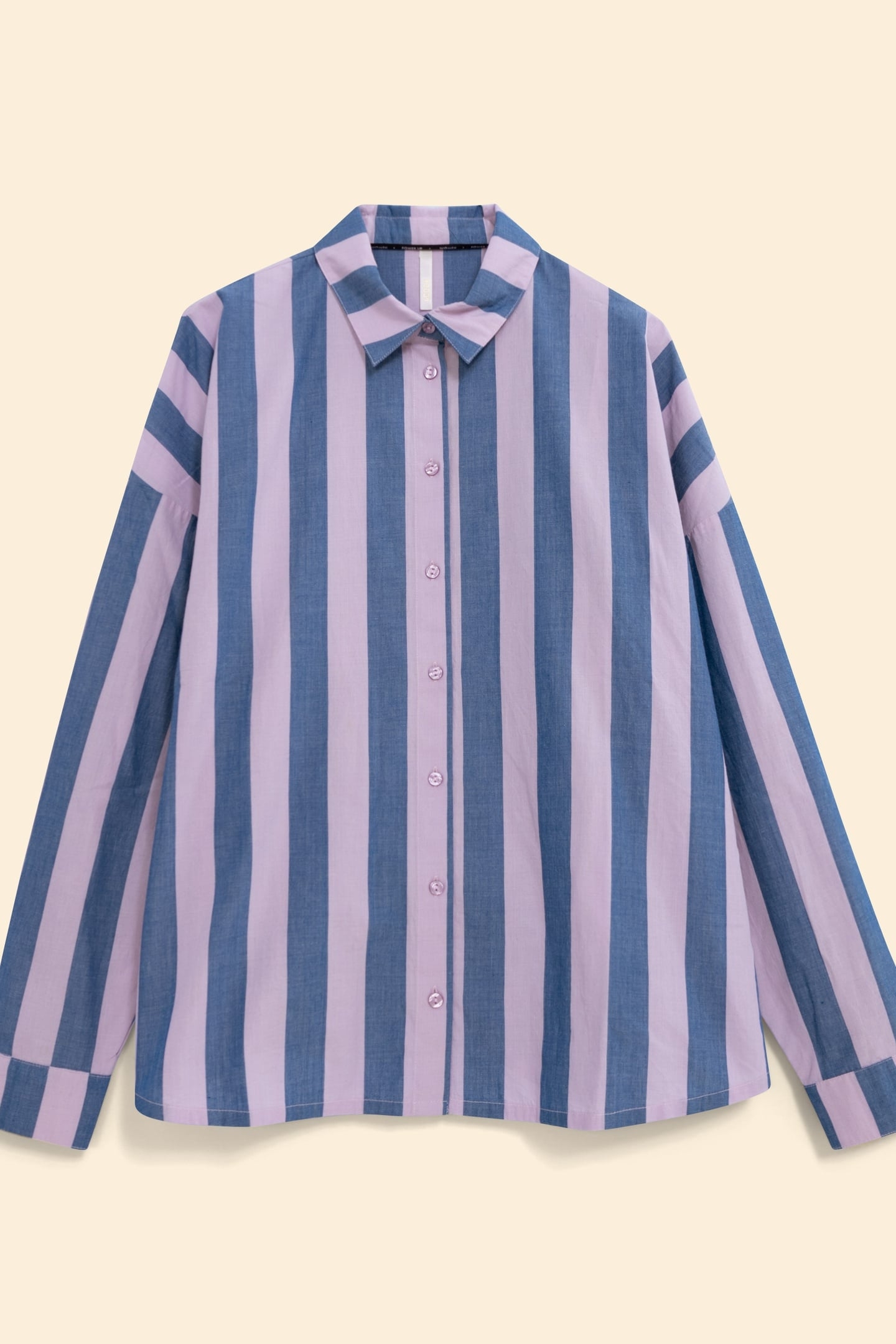 BLUE SHIRT WITH PARMA STRIPES PATTERN ELECTRIC BLUE 5
