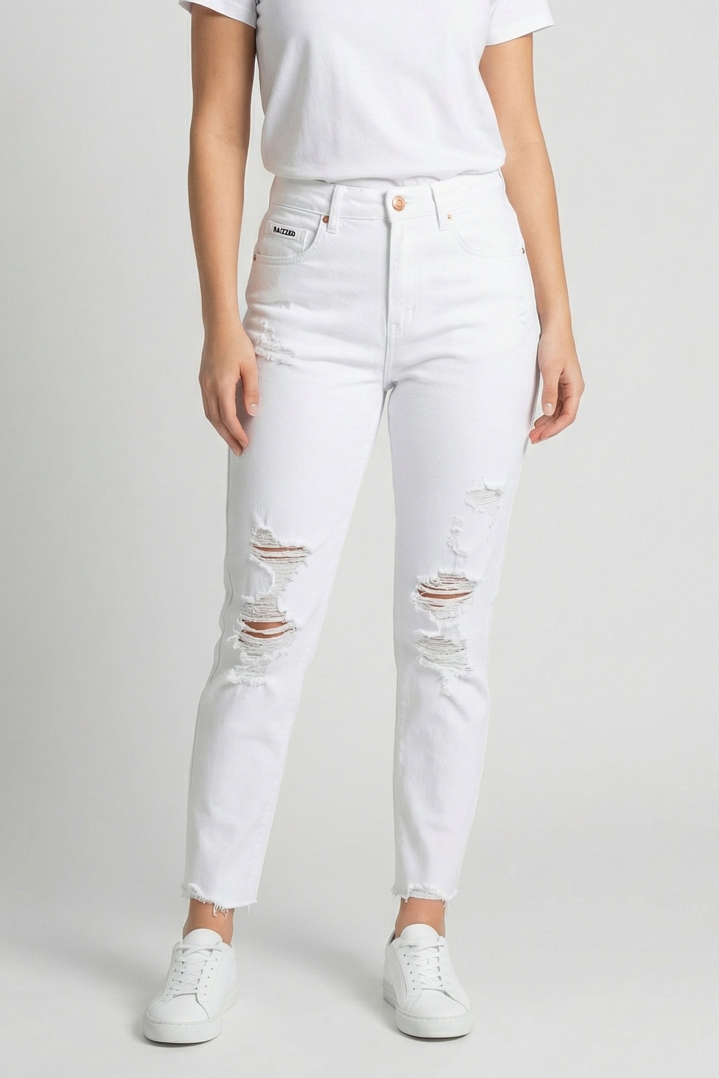 OCEANS CROPPED JEANS WHITE 1