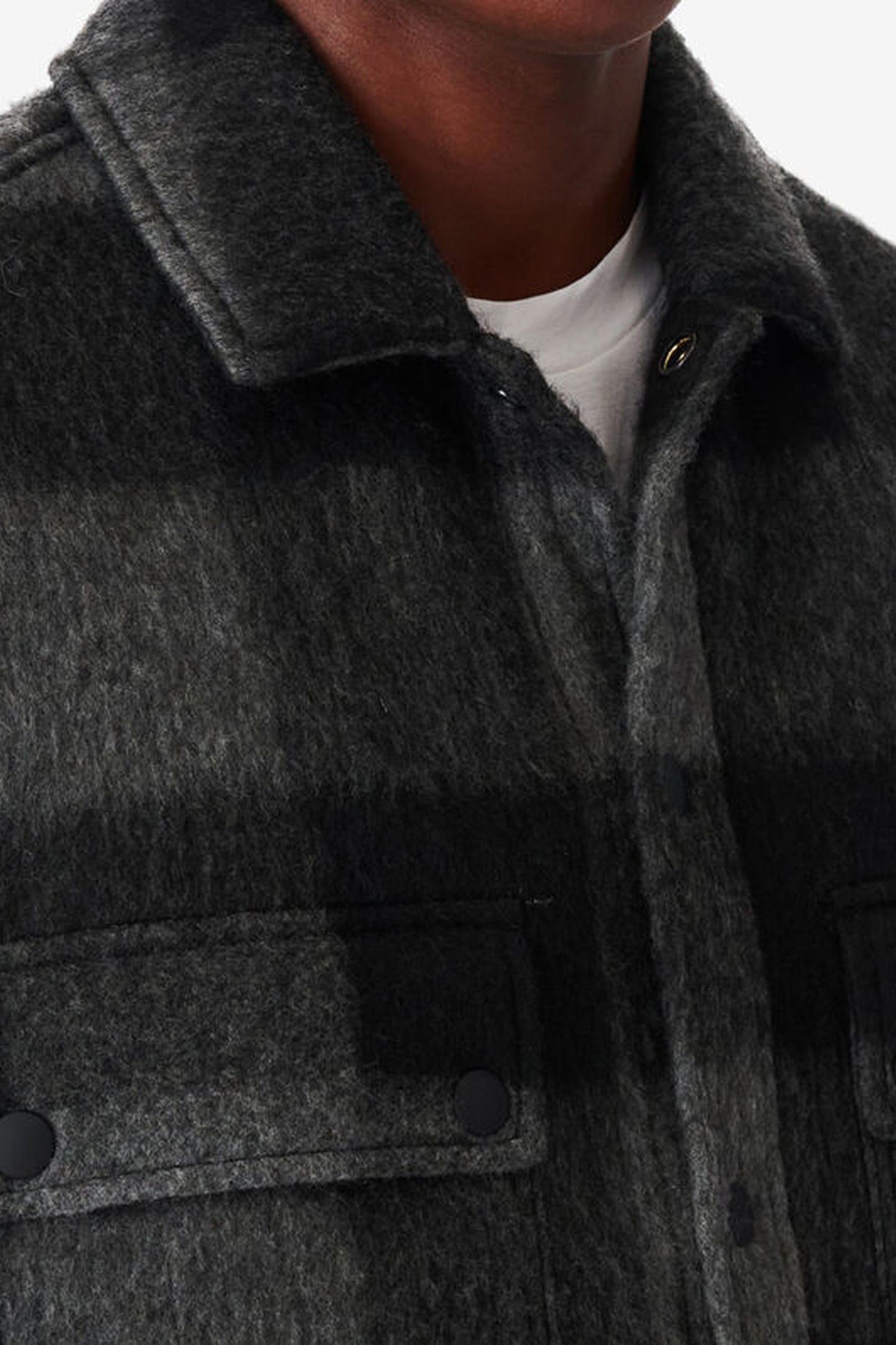 ILARIO OVERSHIRT BLACK/DARK GREY 5