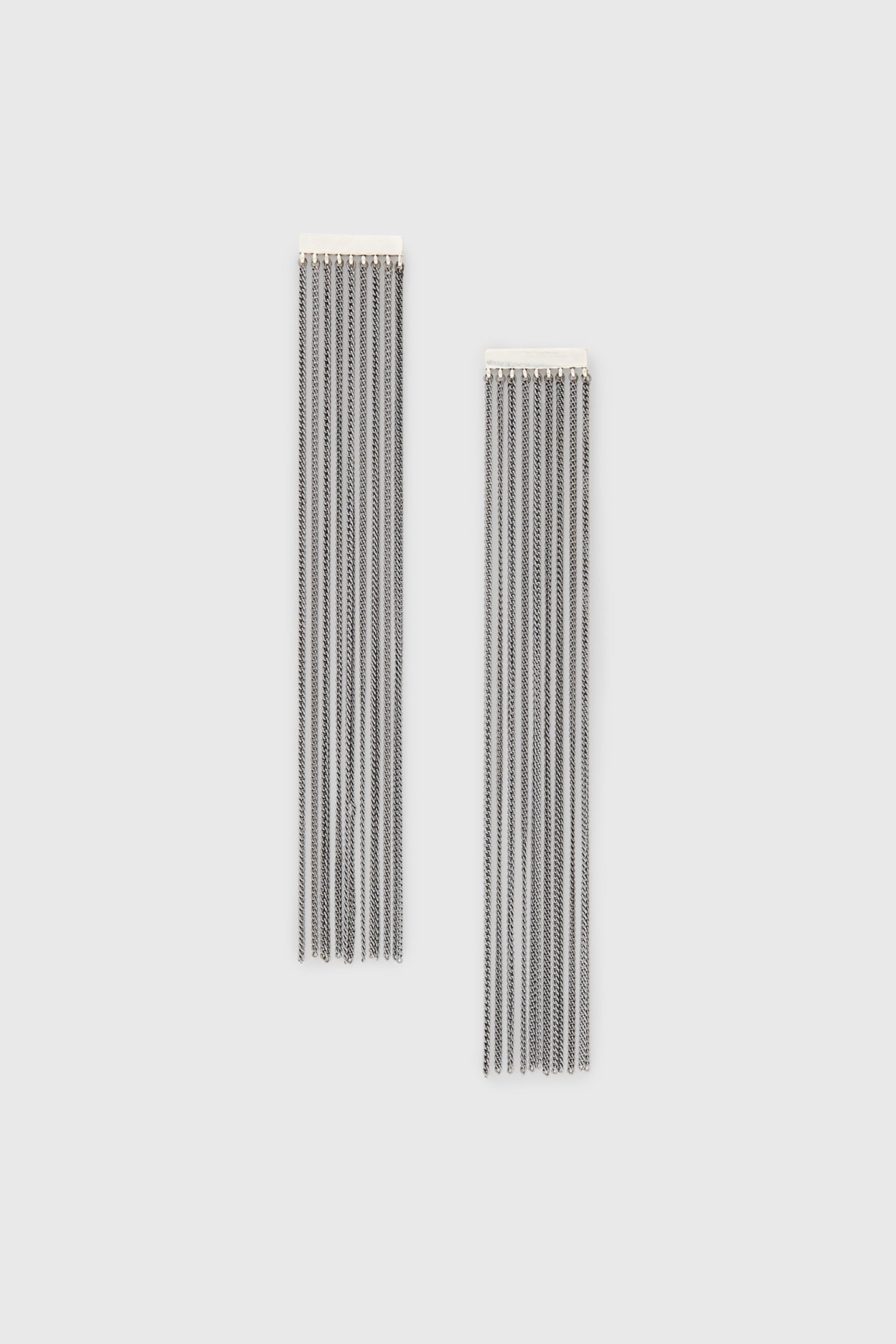 CORRINE L EARRINGS WARM SILVER MIX 1