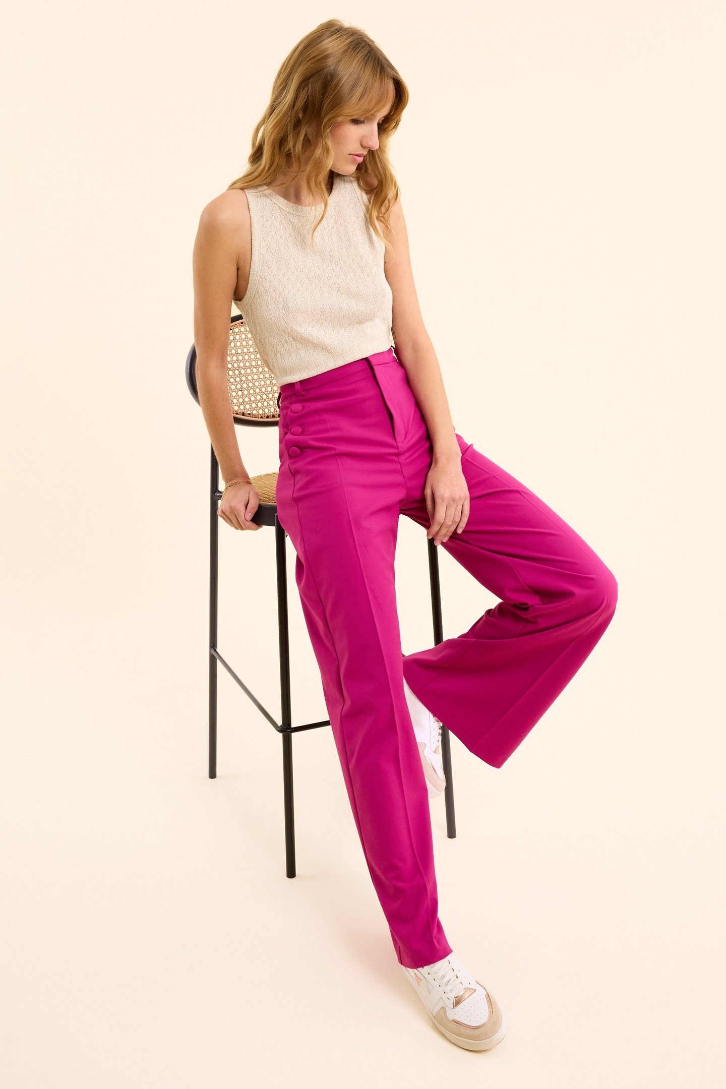 PURPLE SUIT PANTS CORALINE VIOLINE 1