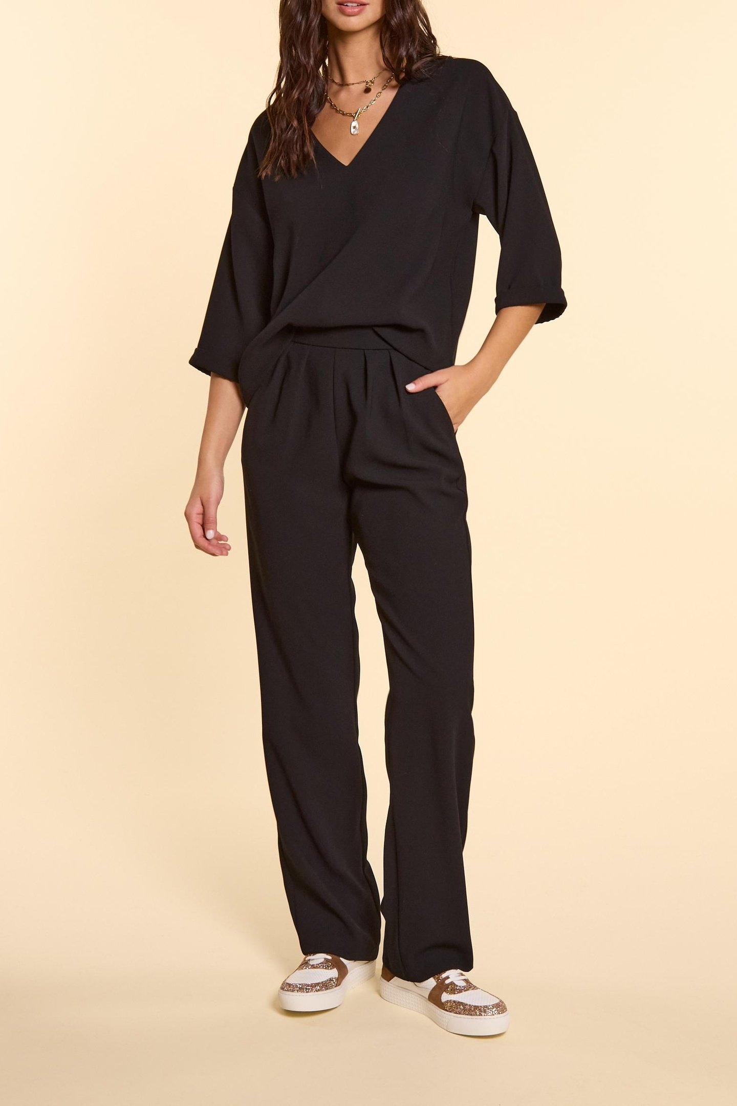 BLACK 2-IN-1 JUMPSUIT BLACK 3