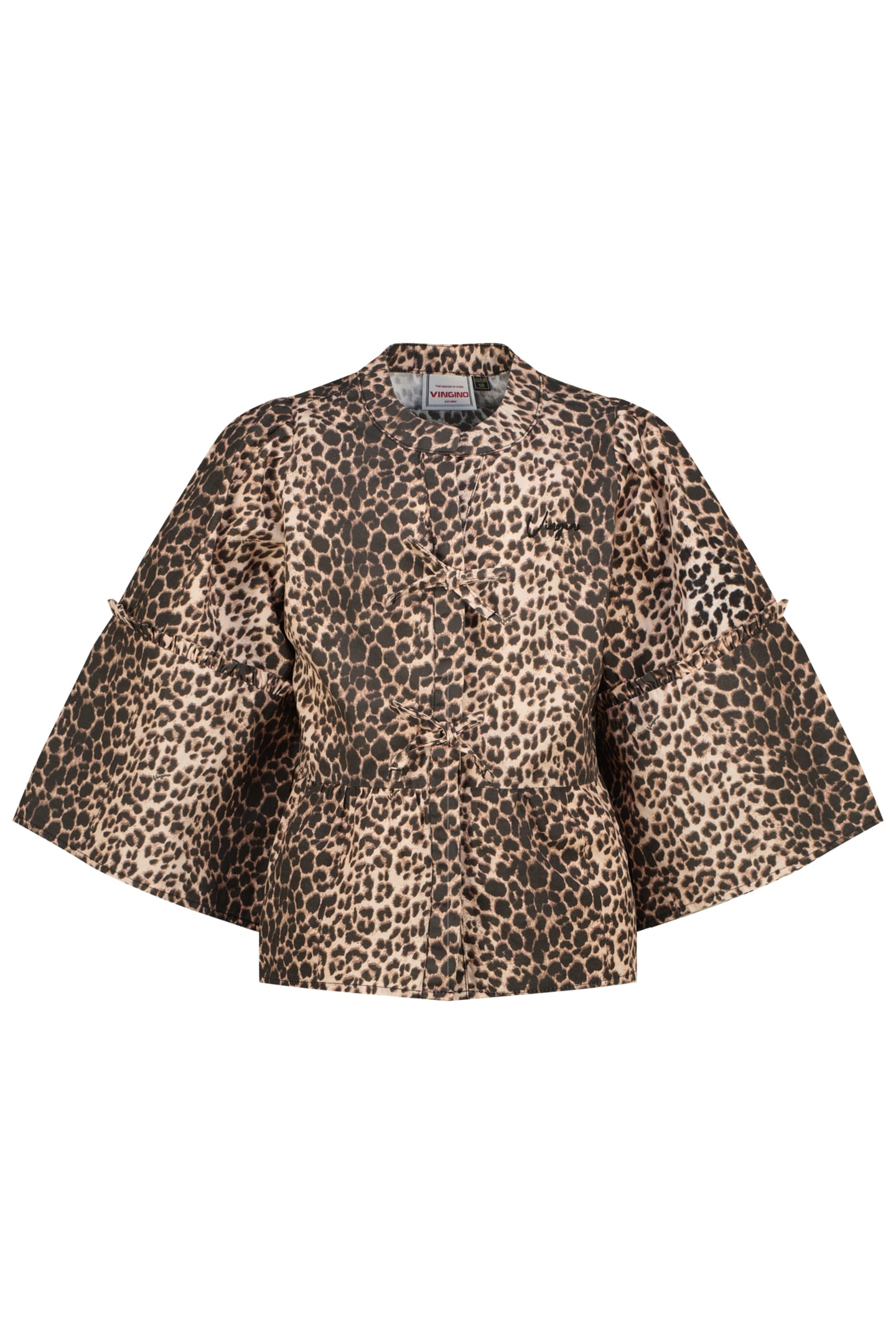 GIRLS LORETTA BLOUSE MULTICOLOR BROWN 1