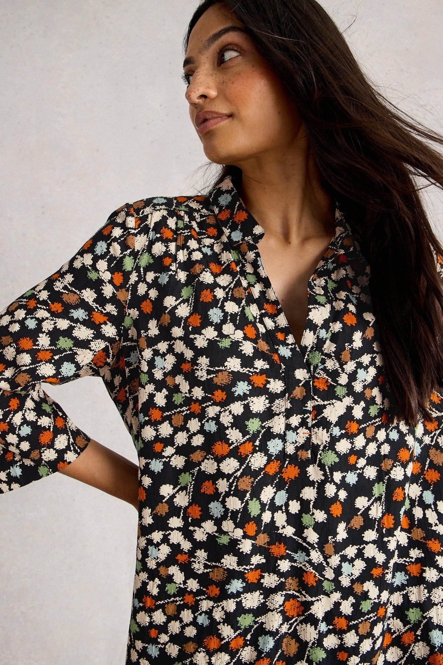 BLAKE TUNIC BLACK MULTI 4