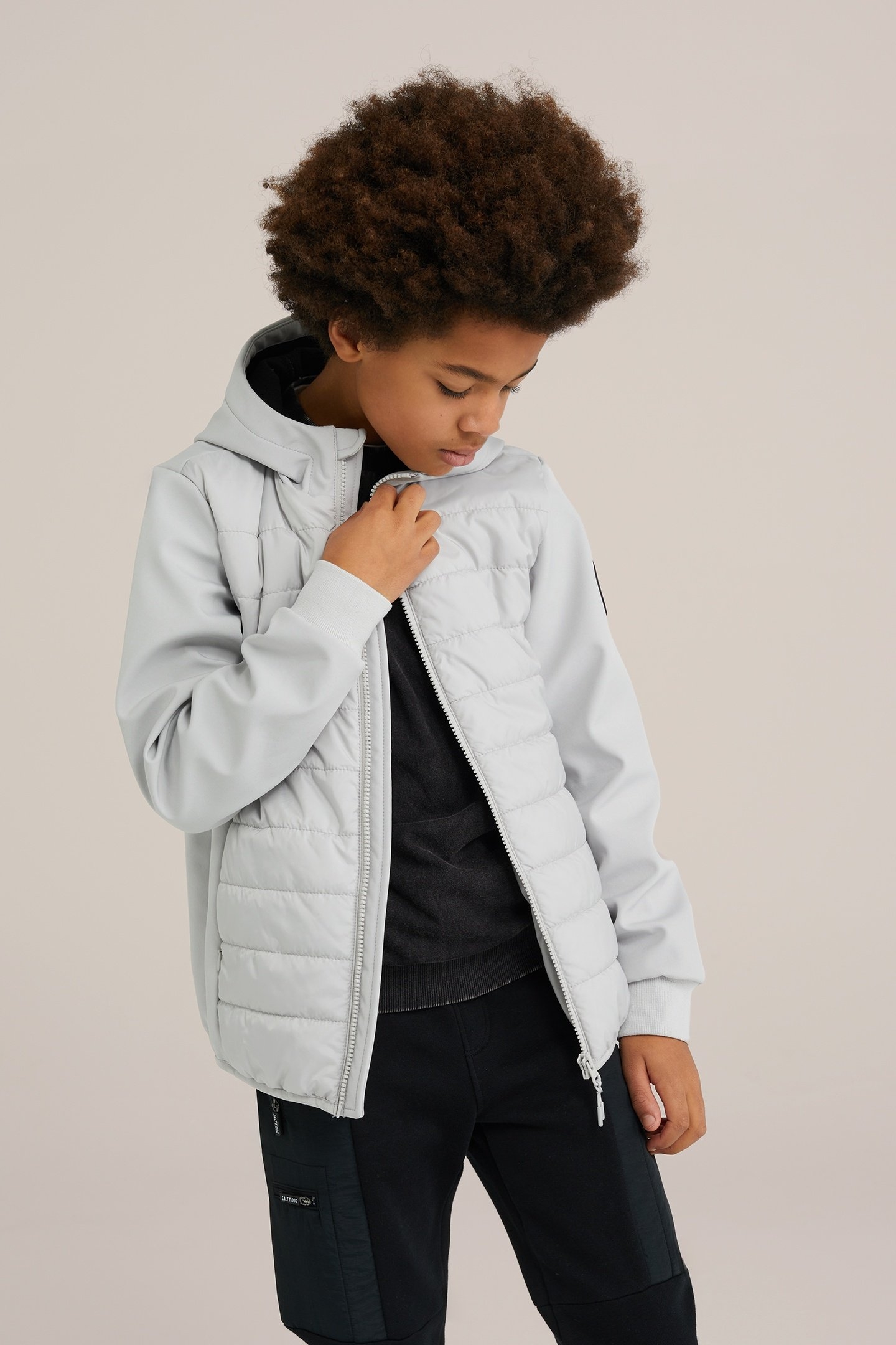 JACKET NORMAL LENGTH LIGHT GREY 1