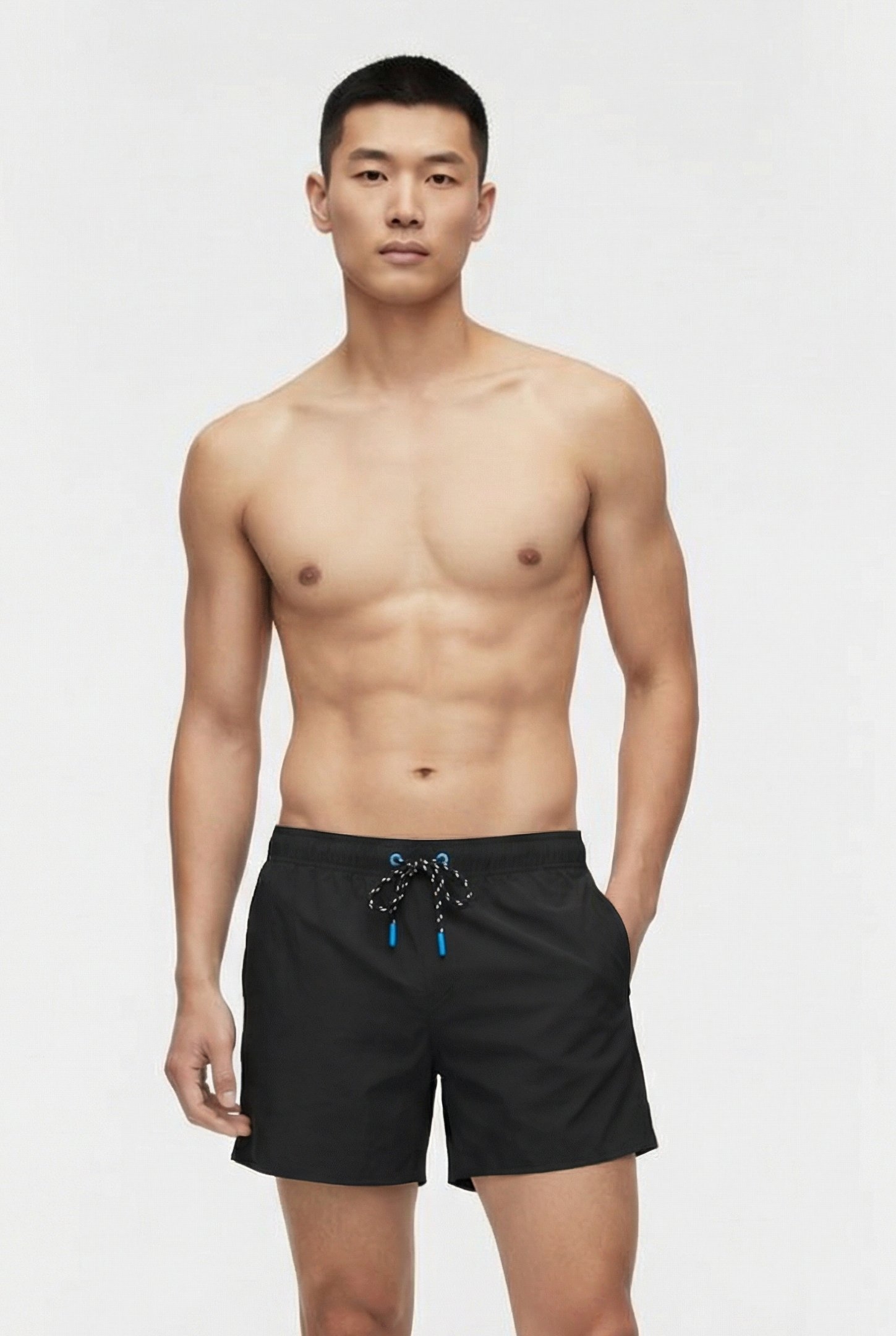 MEN'S ARENA PRO_FILE BEACH SHORT BLACK-WHITE 1