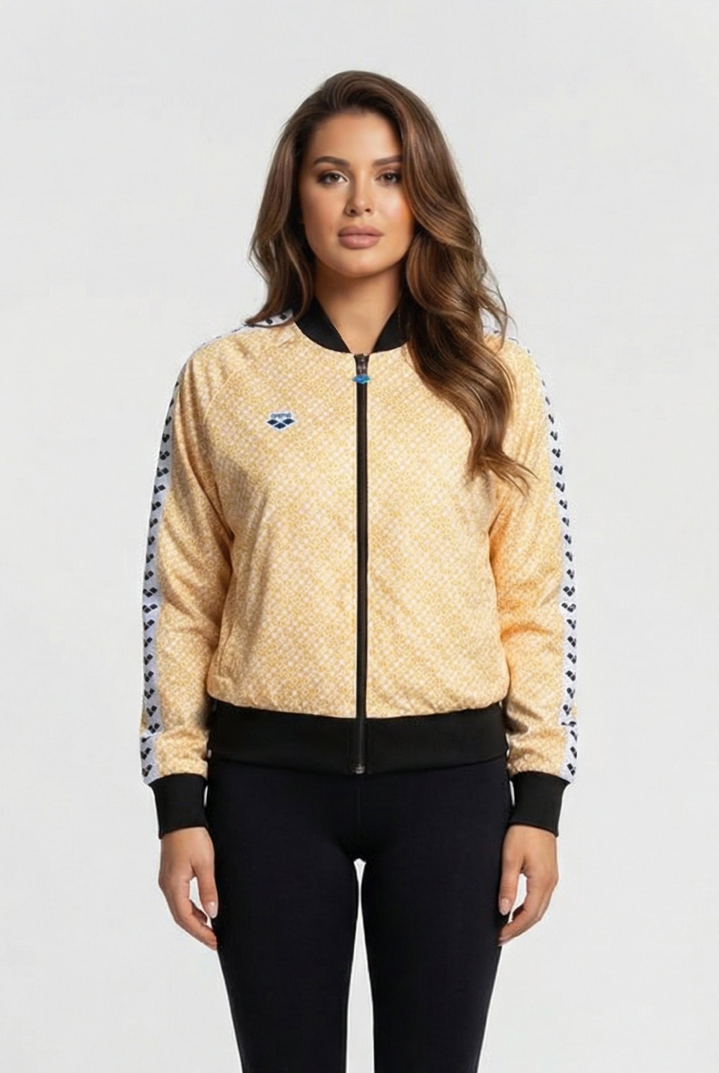 W RELAX IV TEAM JACKET DIAMONDS WHITE YELLOW BLAC 1
