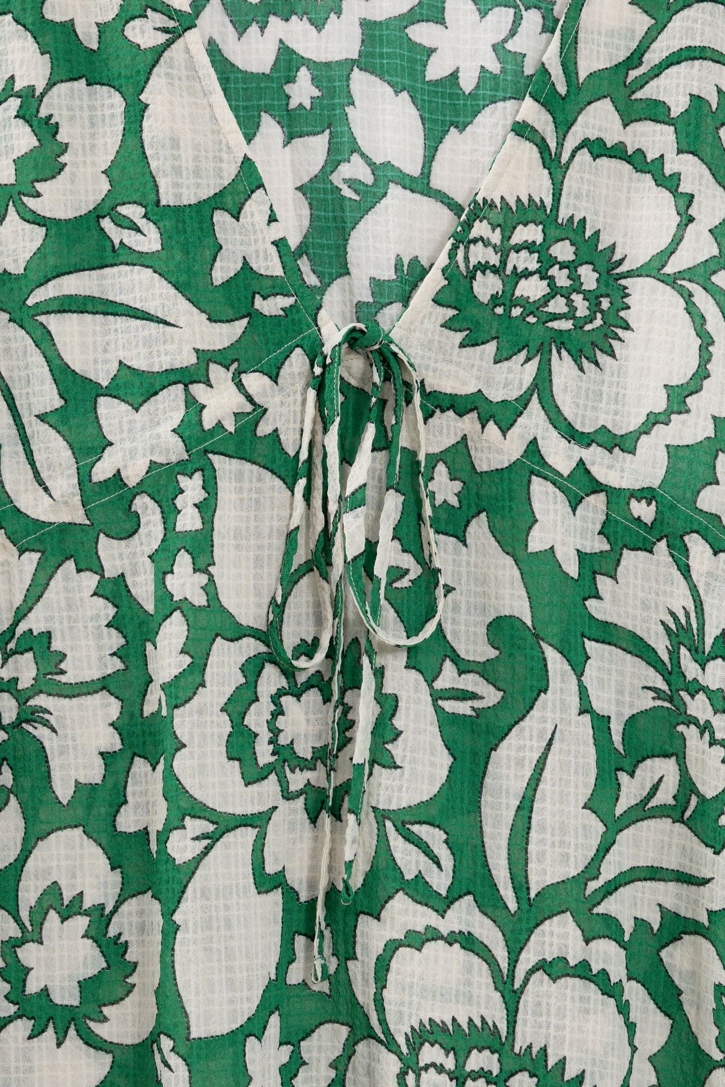GREEN BLOUSE, TROPICAL MAXI PRINT 6