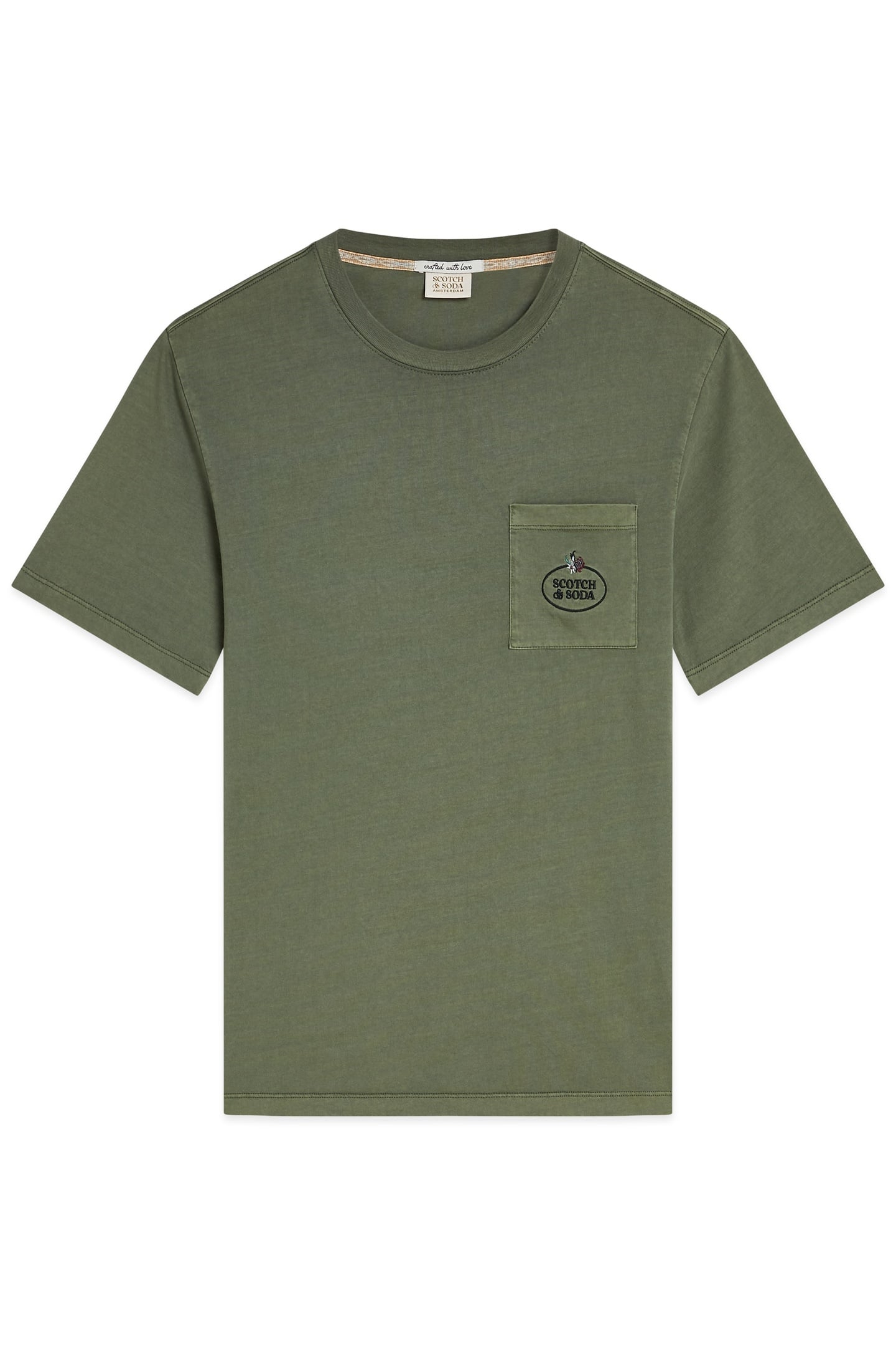 GARMENT DYED SS POCKET TEE MIDNIGHT TURQ 1