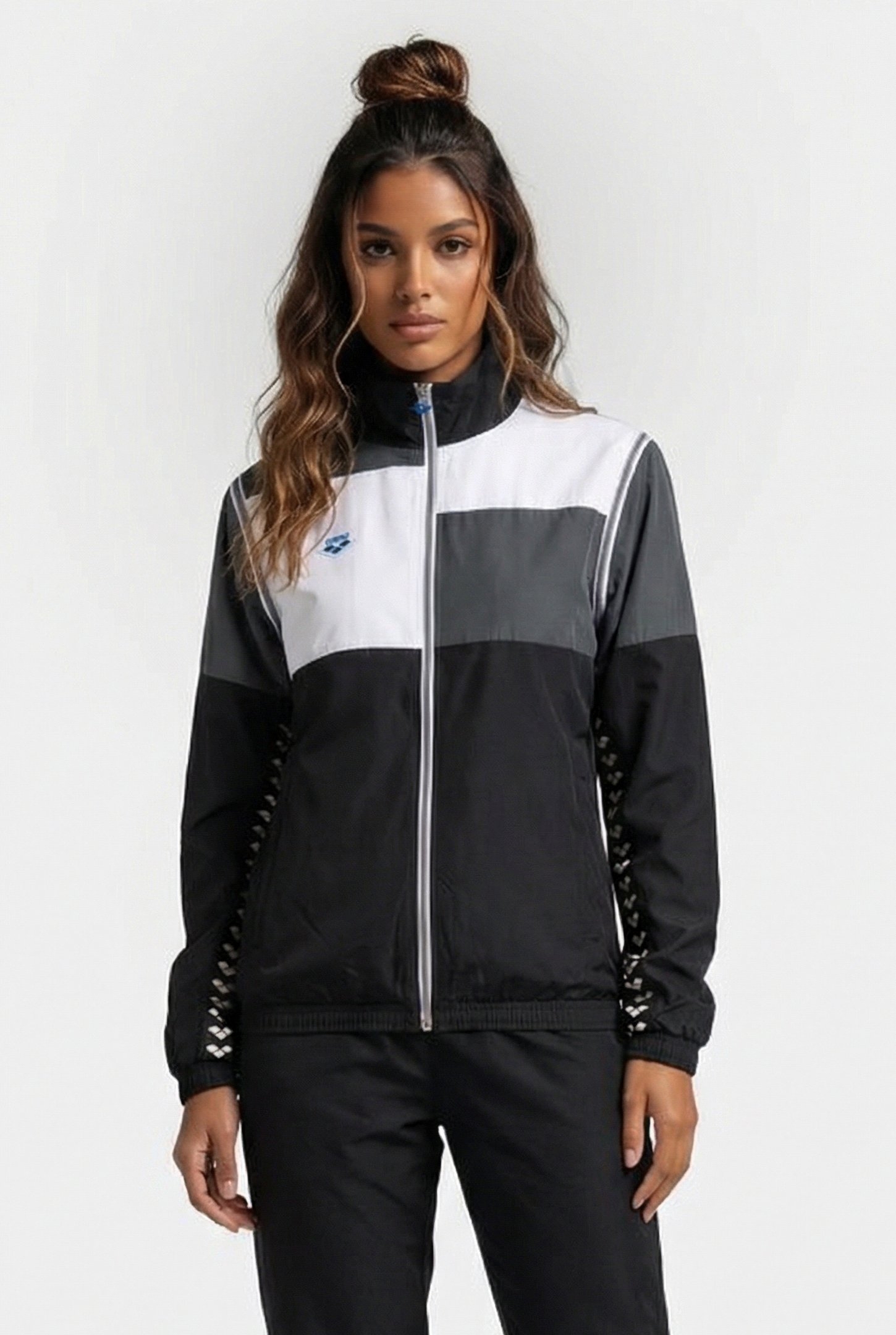 UNISEX ARENA ICONS JACKET CONVERTIBLE BLACK ASPHALT WHITE 2