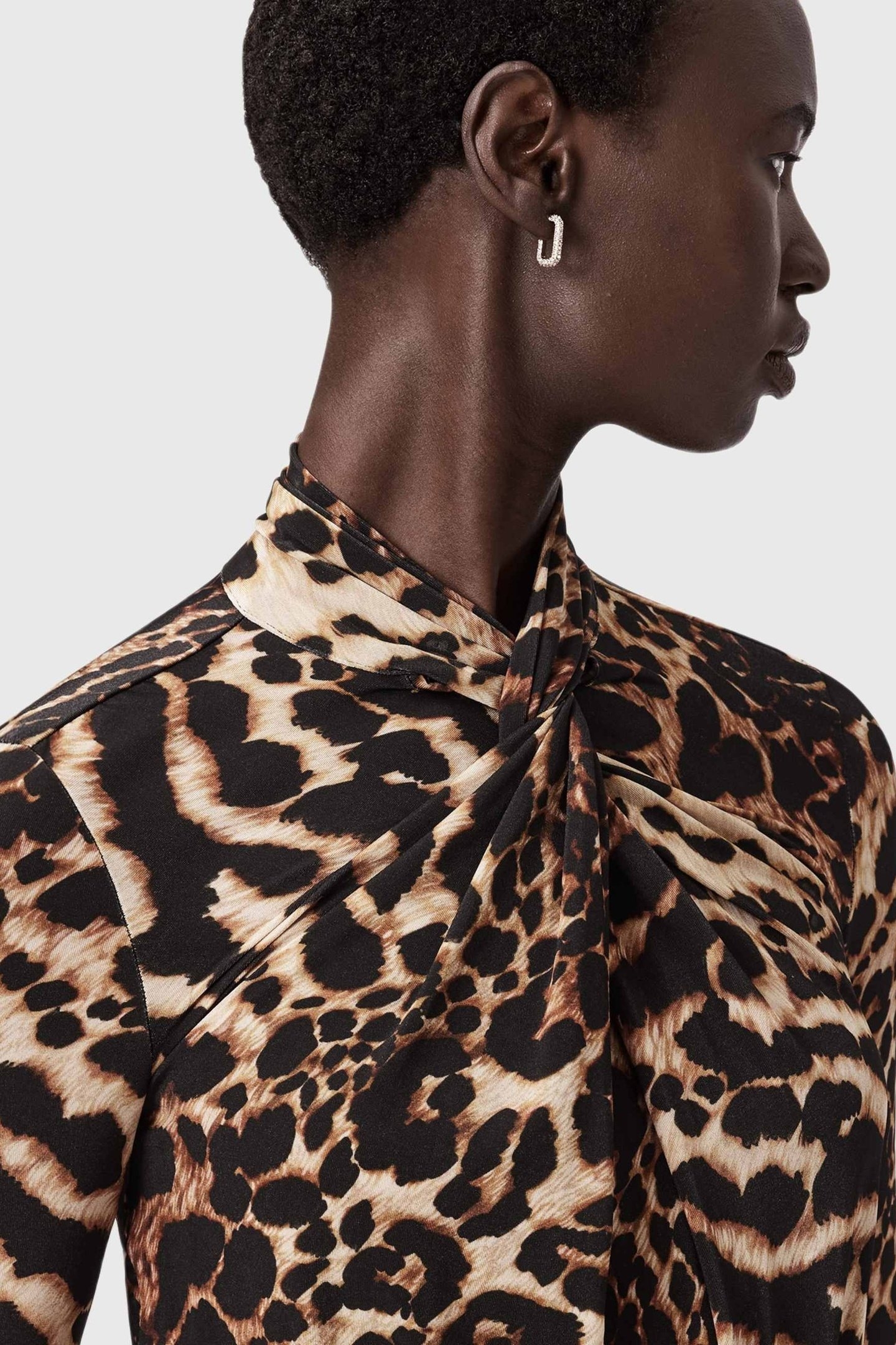 MINA DRESS PARDUS HONEY BROWN 7