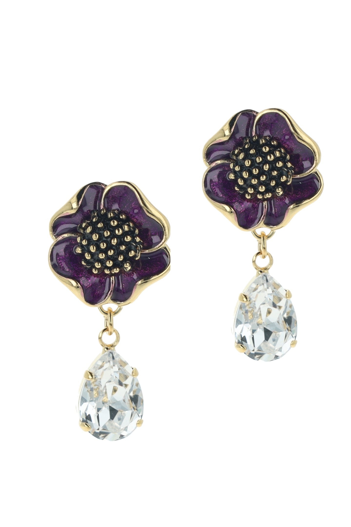 PURPLE POPPY EARRINGS 1