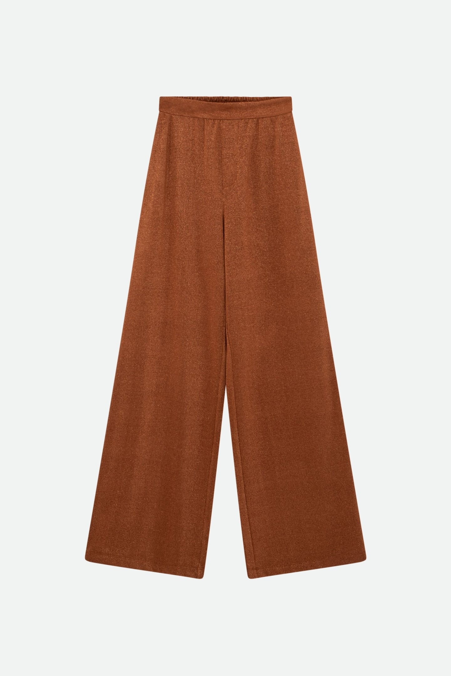 PRIDE - BROWN IRIDESCENT KNIT TROUSERS 5