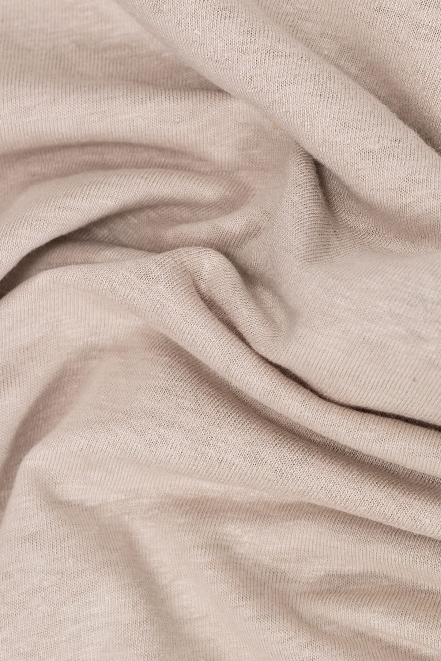 BEIGE SLEEVELESS TEE WITH DRAPED EFFECT 5