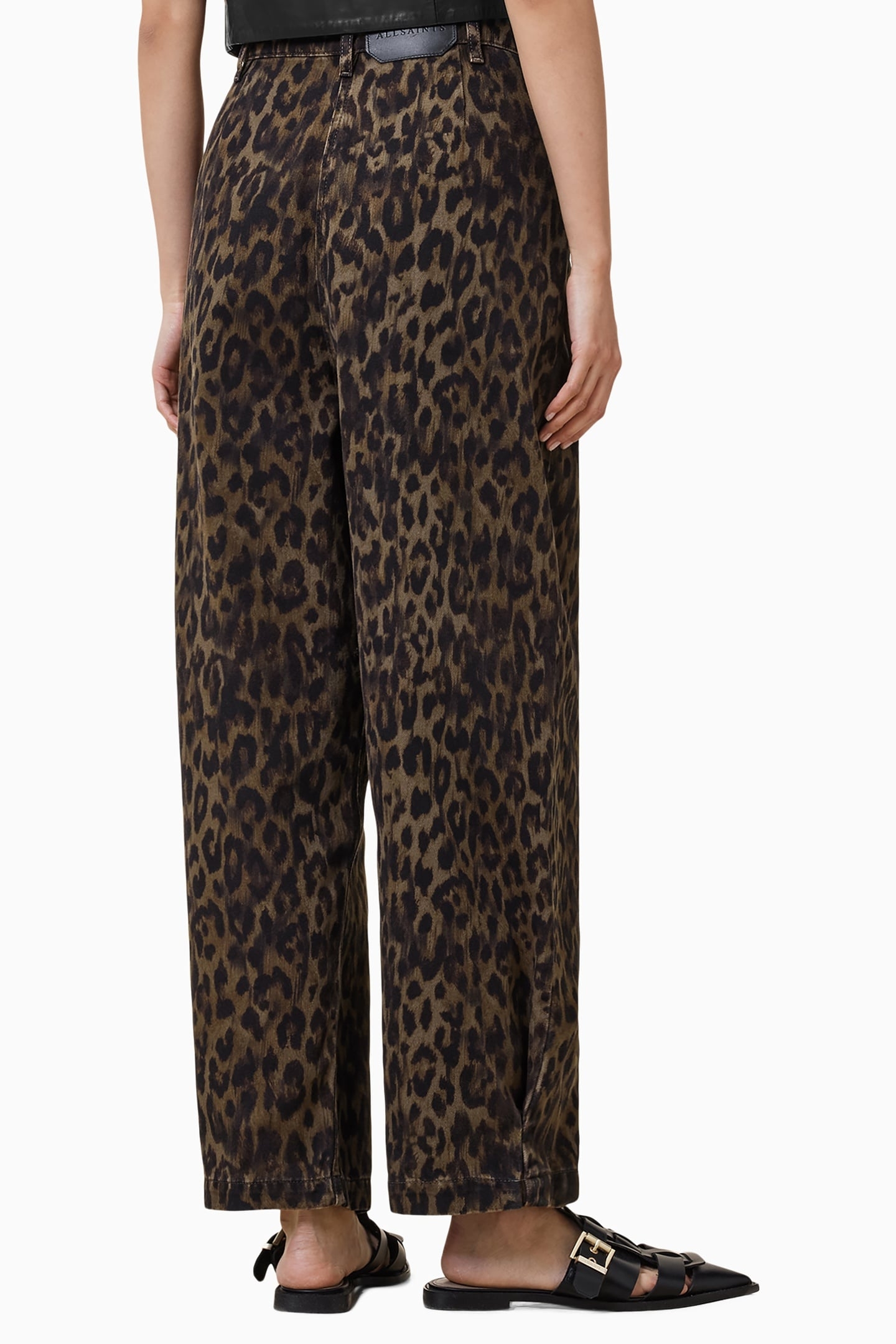 BECCA DENIM TROUSER LEOPARD BROWN 5
