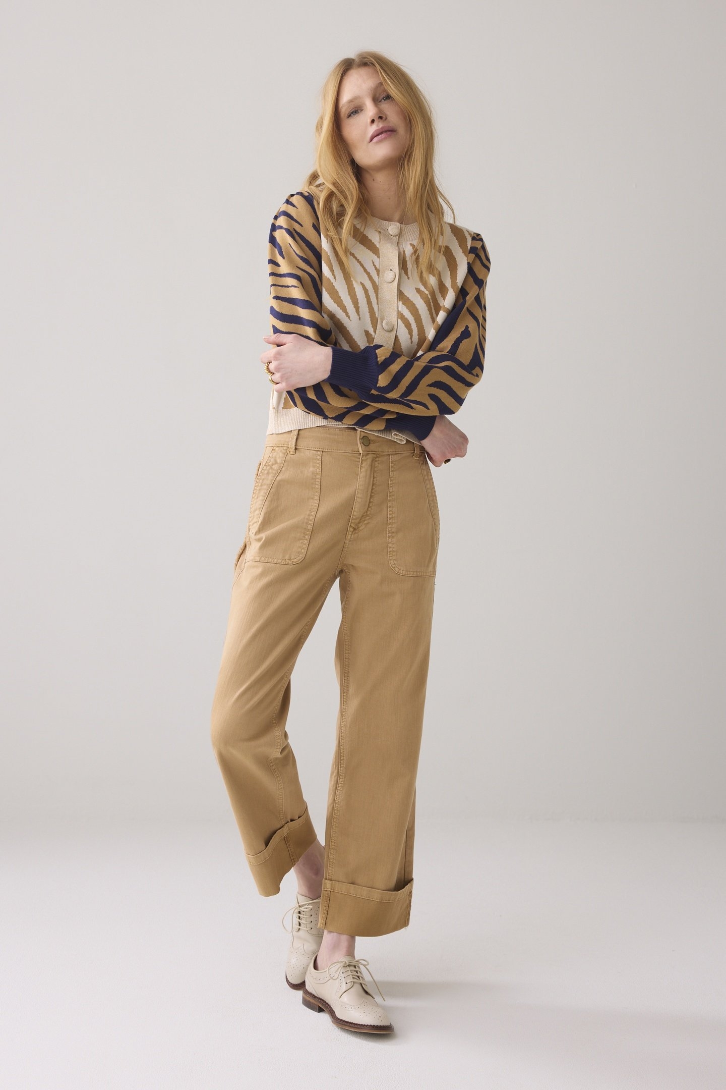 KNITTED JACKET JACQUARD VISCOSE POLYAMIDE KNIT MULTICOLOUR 2