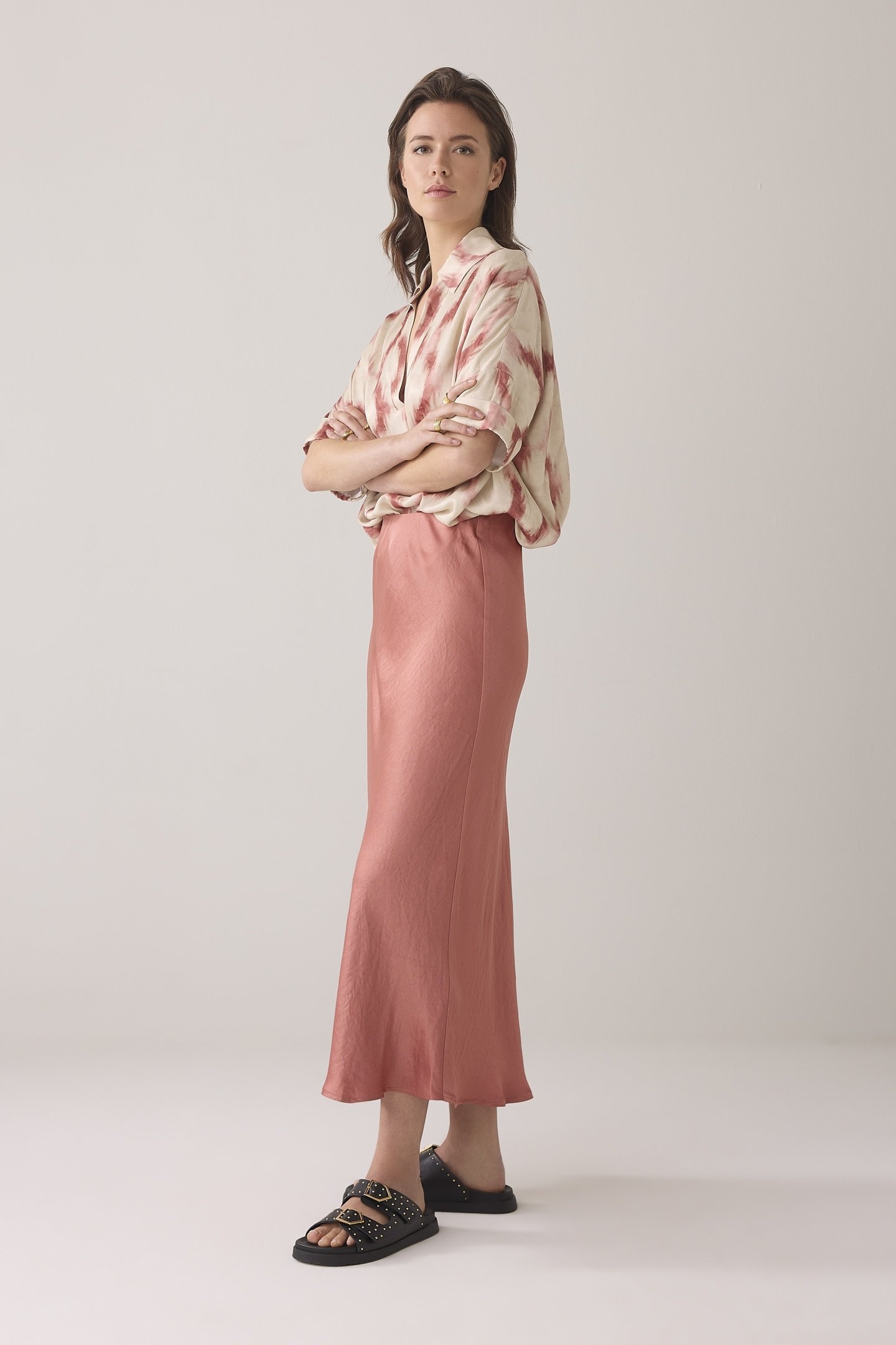 SKIRT HEAVY SILKY TOUCH SEPHIA BLUSH 2