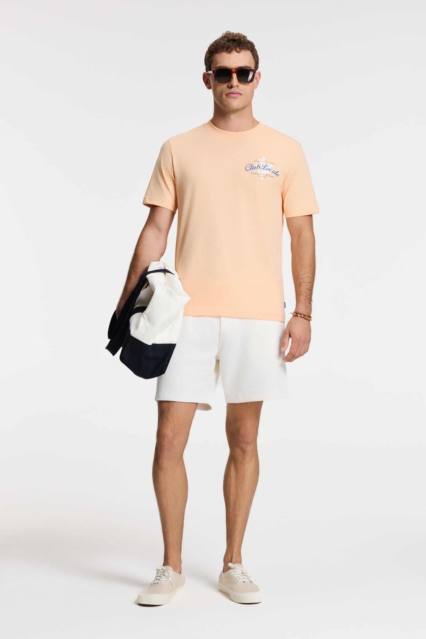 STEVE SWEAT SHORTS SOLID WHITE 5