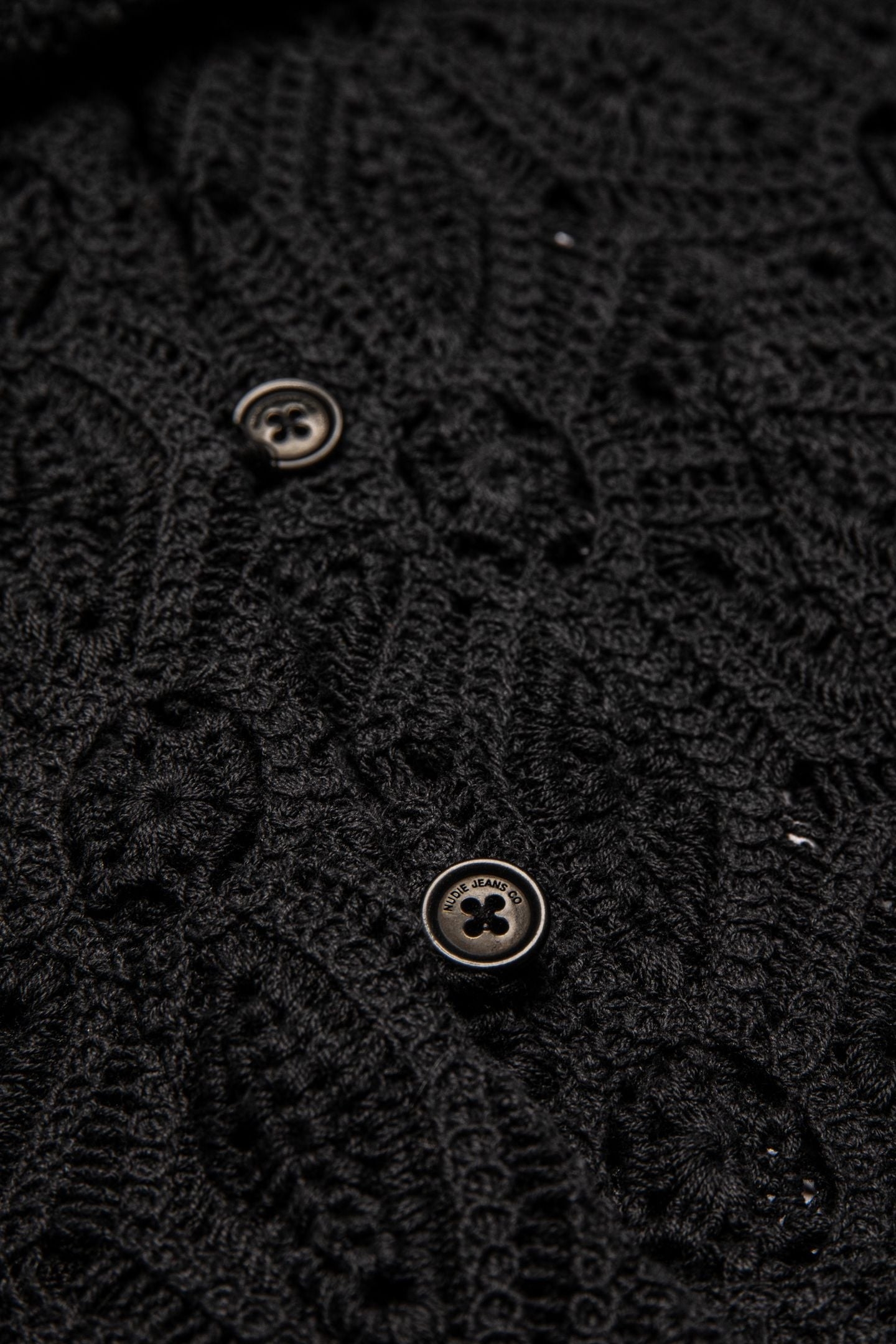 ANITA CROCHET CARDIGAN BLACK 7