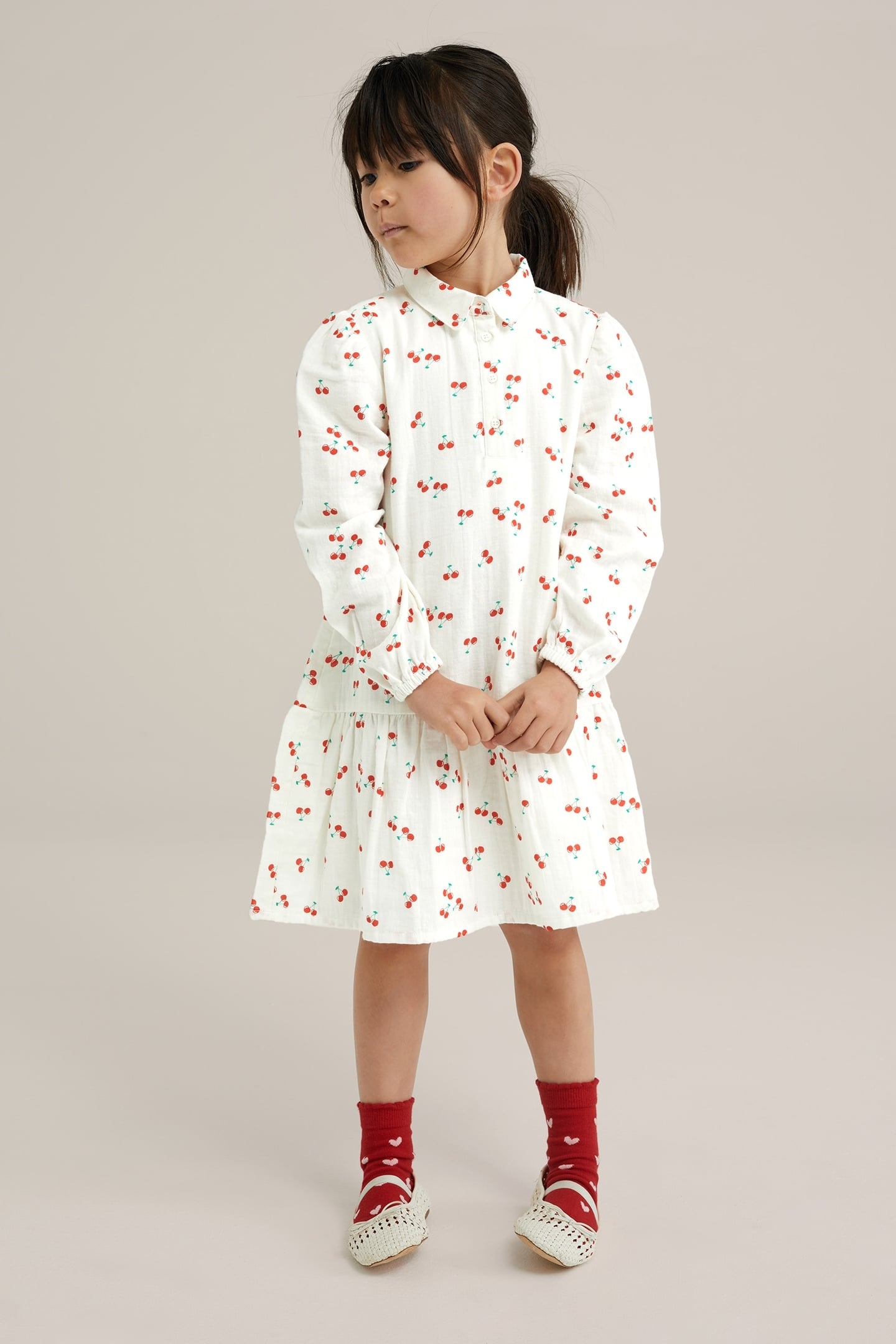 DRESS MID LENGTH OFF-WHITE 1