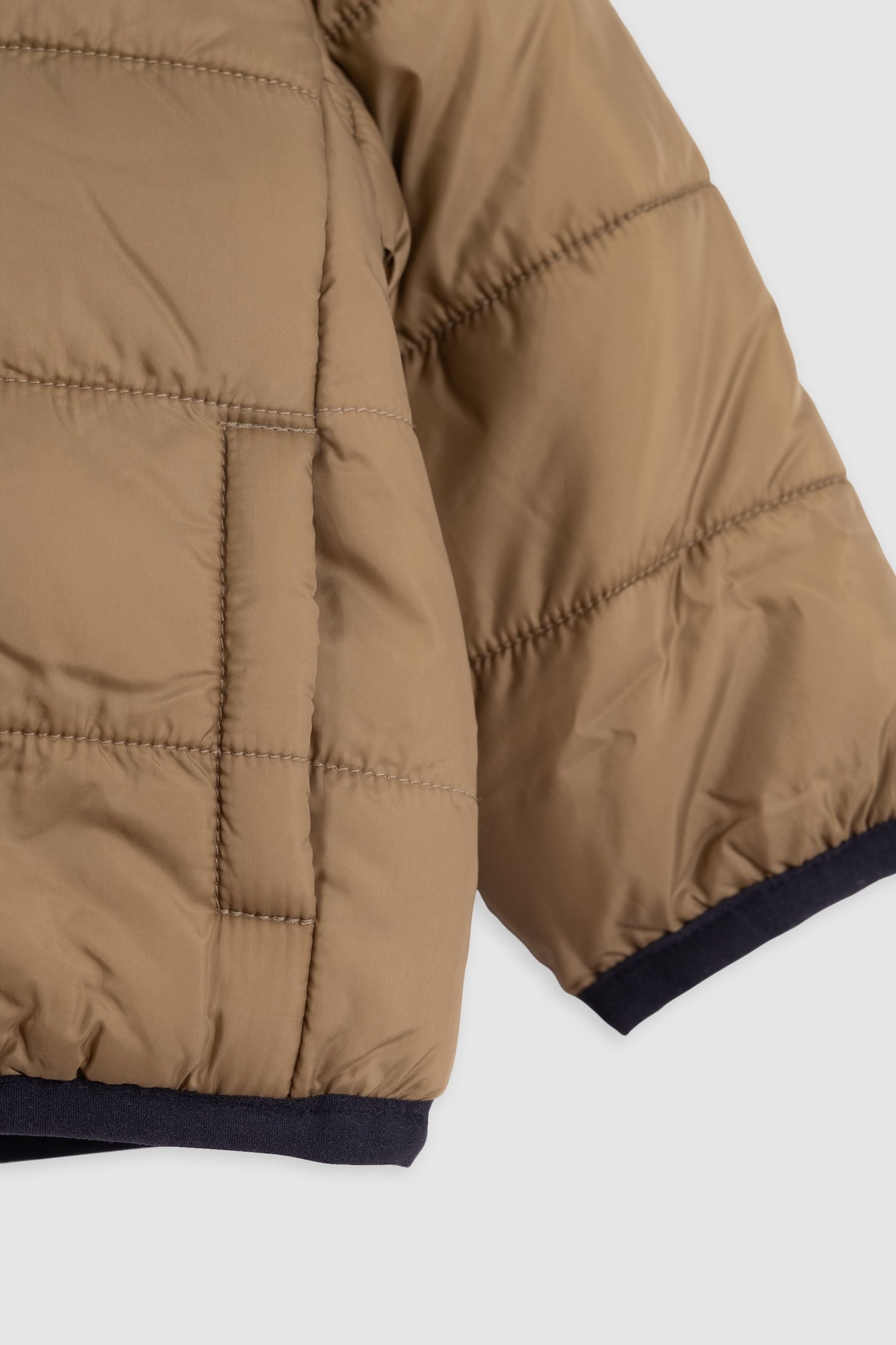 BABY BOY REVERSIBLE CAMEL AND NAVY DOWN JACKET 5