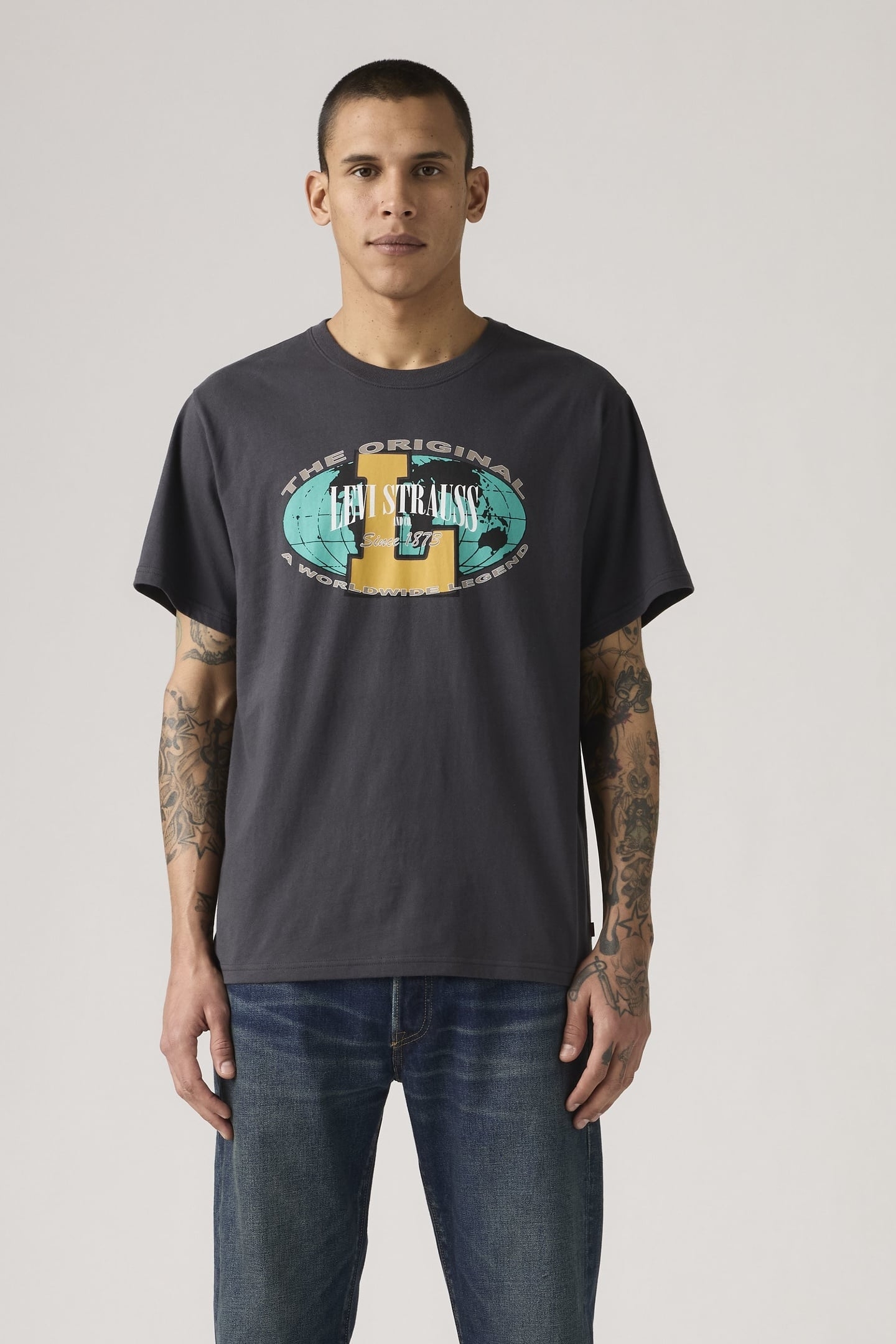 SS RELAXED FIT TEE ARCHIVAL WORLD LEGEND 1