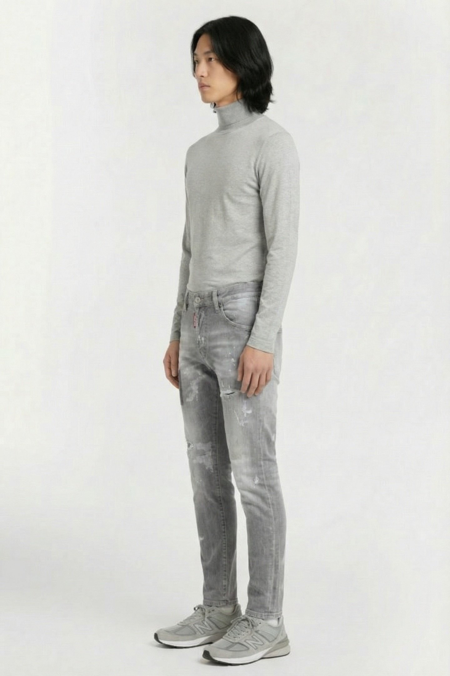 JEANS 5 POCKETS GREY 3