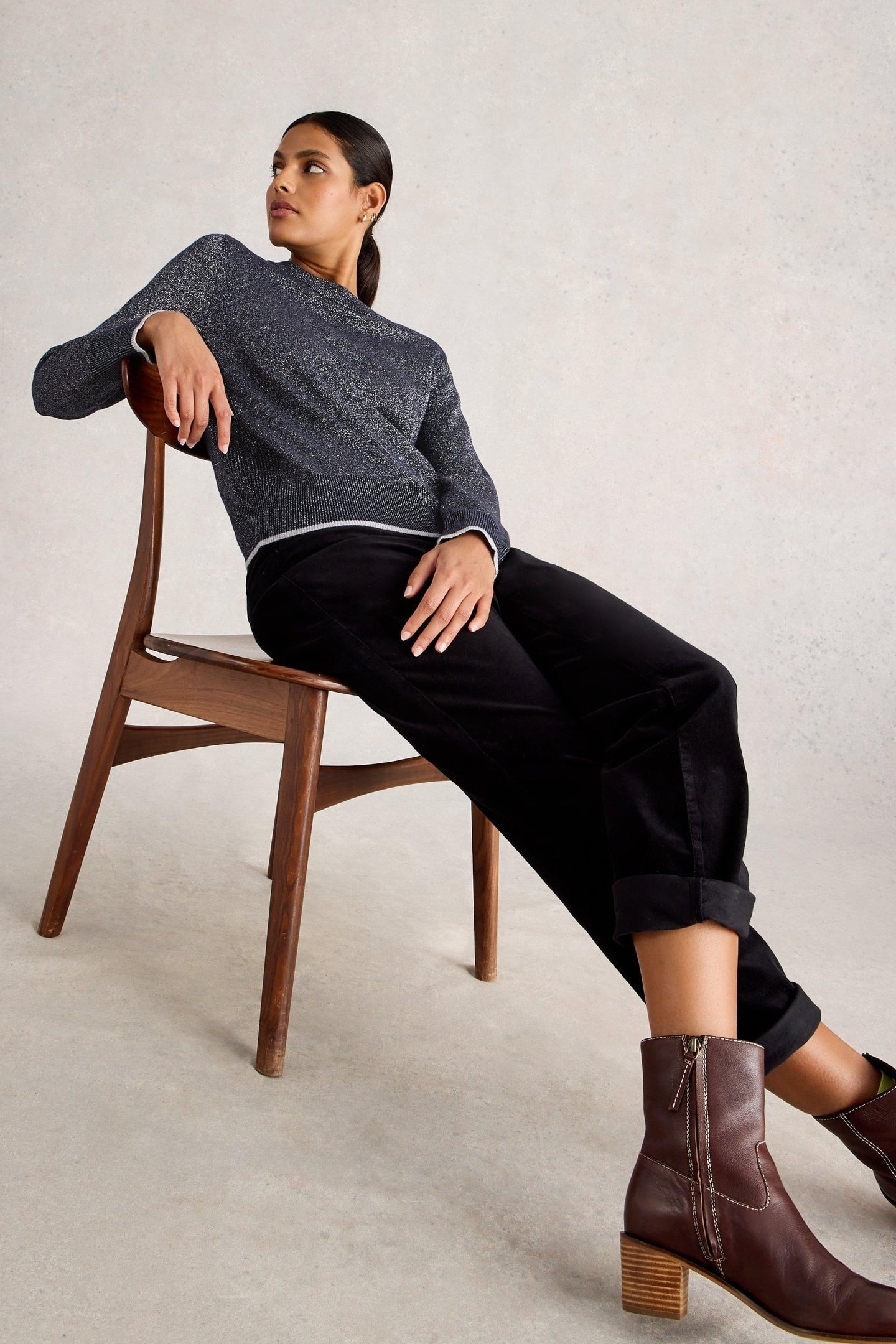 KATIE SPARKLE JUMPER DARK NAVY 5