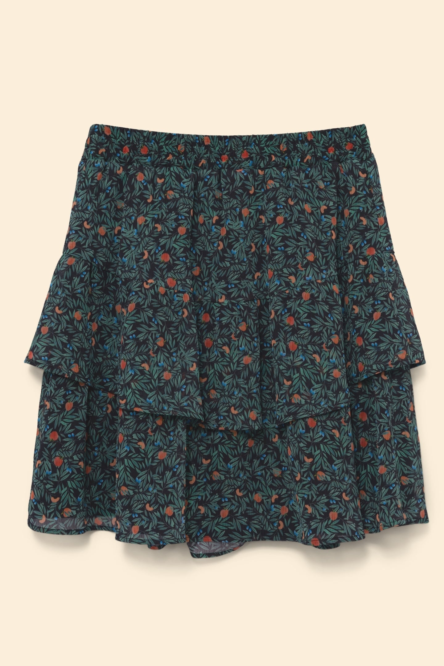 GREEN SHORT SKIRT WITH SUMMER FRUIT PRINT GREEN 5