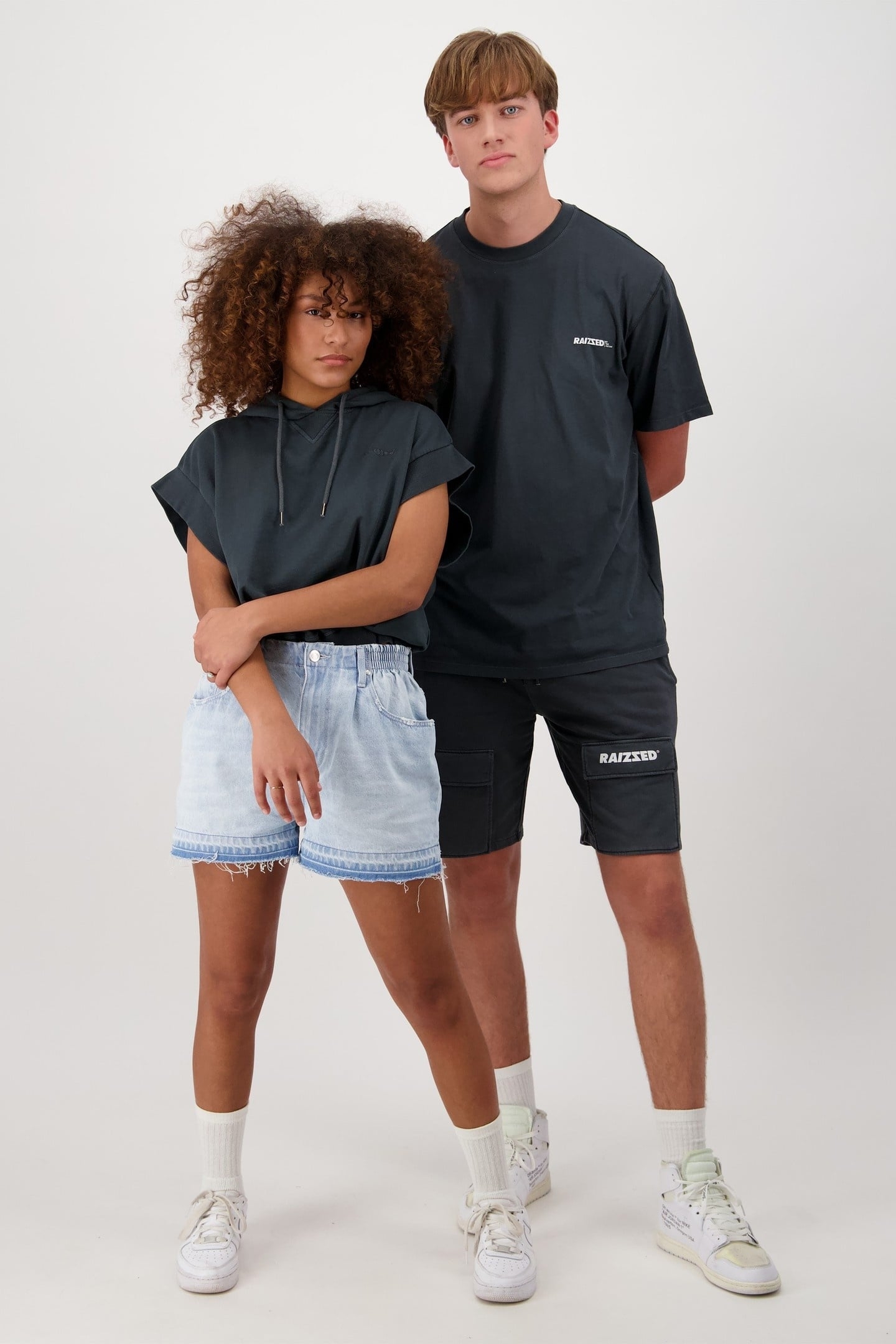 RAINBOW SHORT JEANS LIGHT BLUE STONE 1