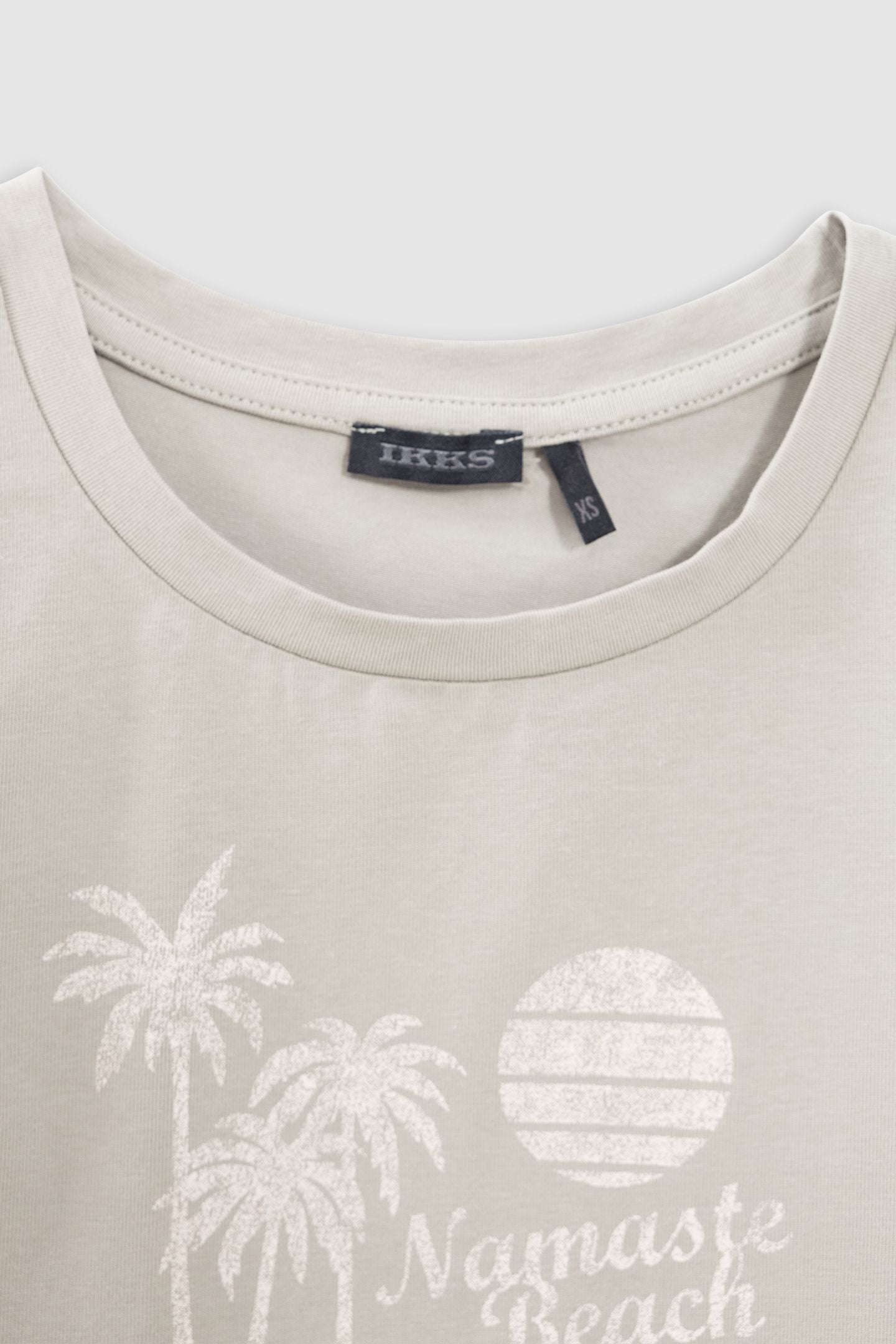 GREEN MESSAGE AND PALM CROPPED T-SHIRT 3