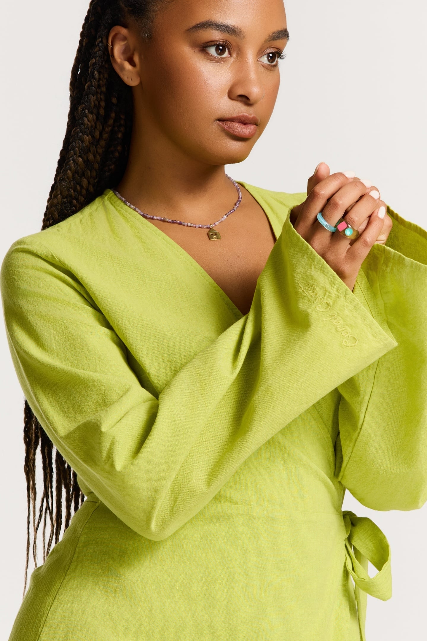 JANELLE DRESS GREEN PISTACHE 8