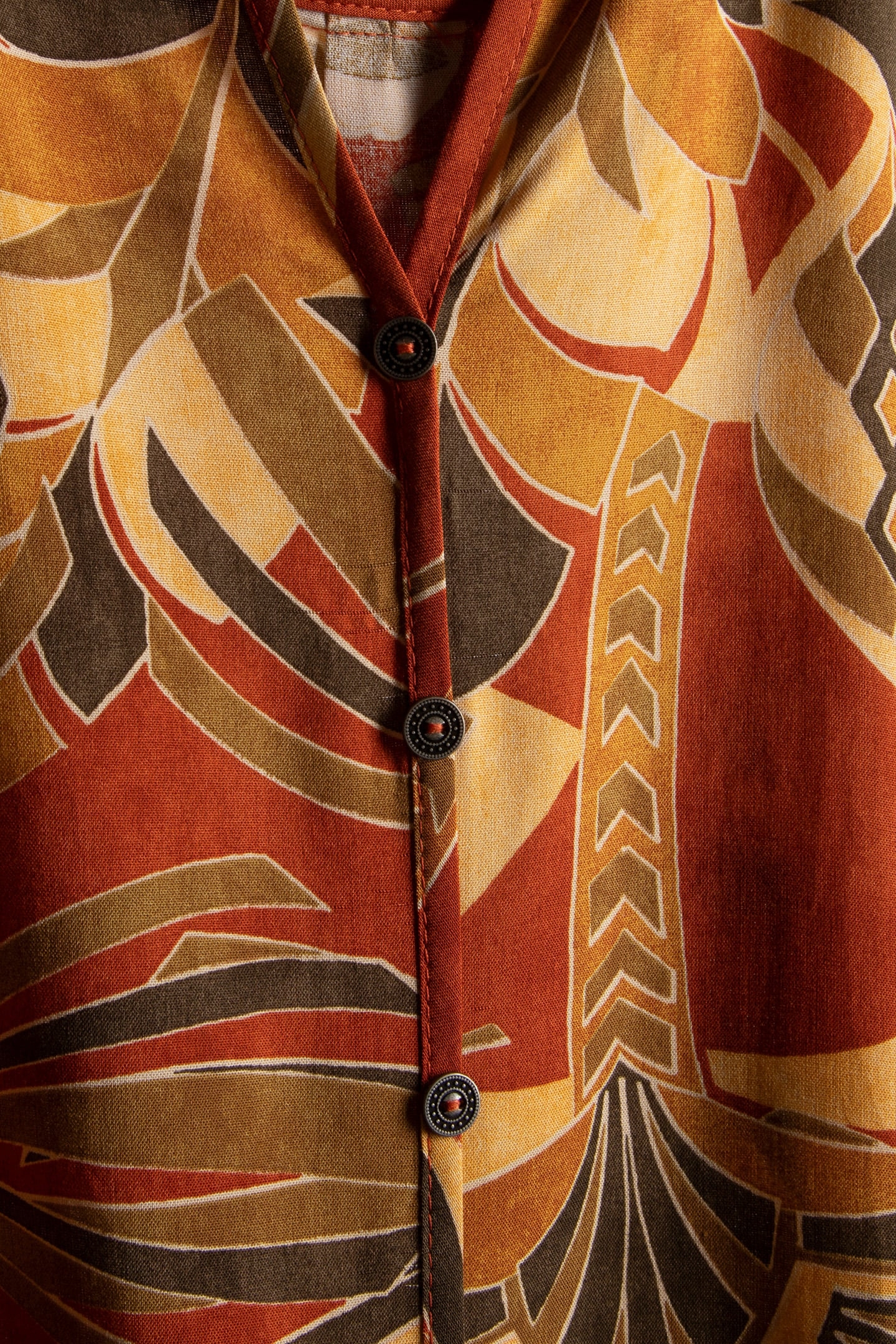 BLOUSE HARPER IN COPPER WITH PALMA PRINT 4