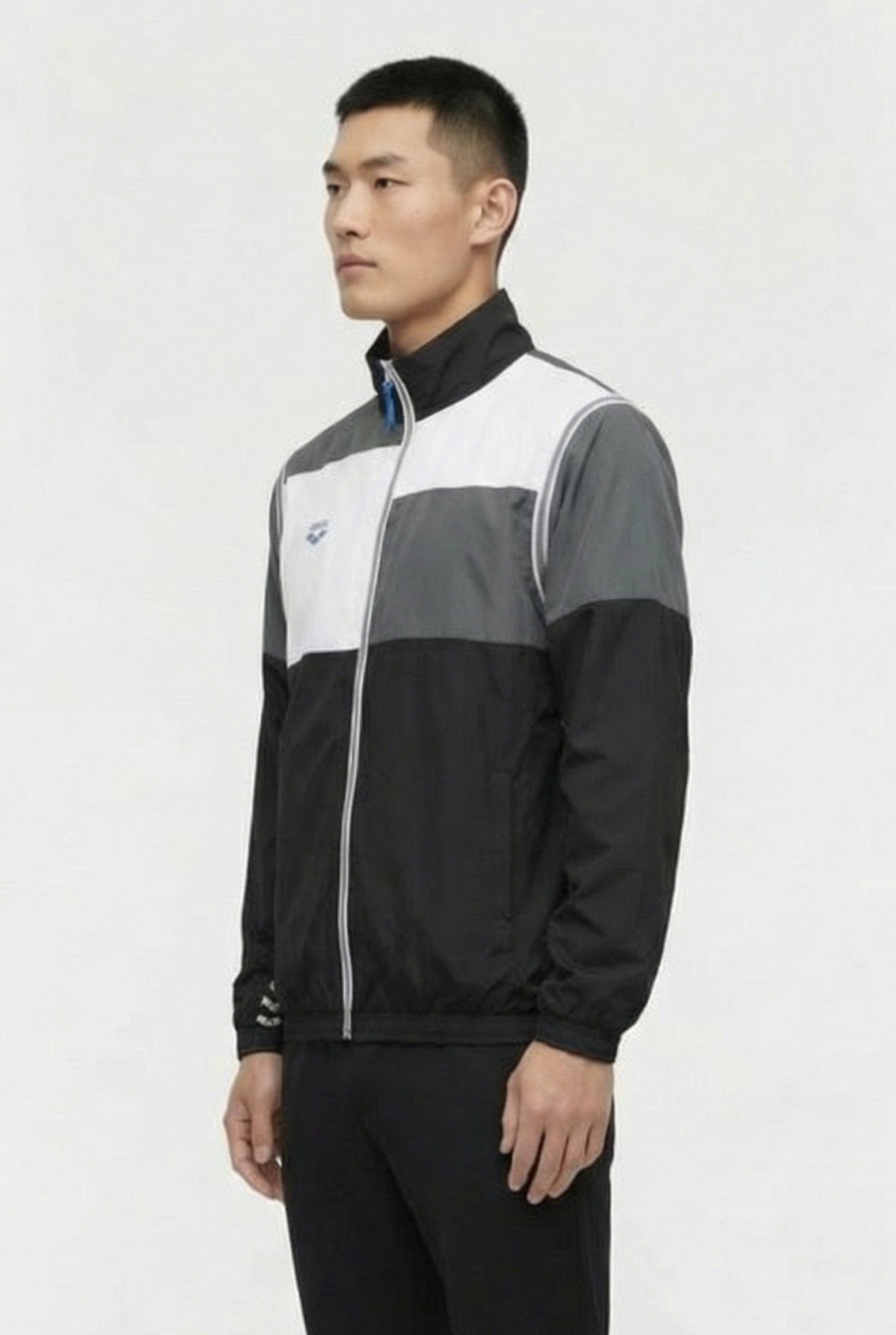 UNISEX ARENA ICONS JACKET CONVERTIBLE BLACK ASPHALT WHITE 5