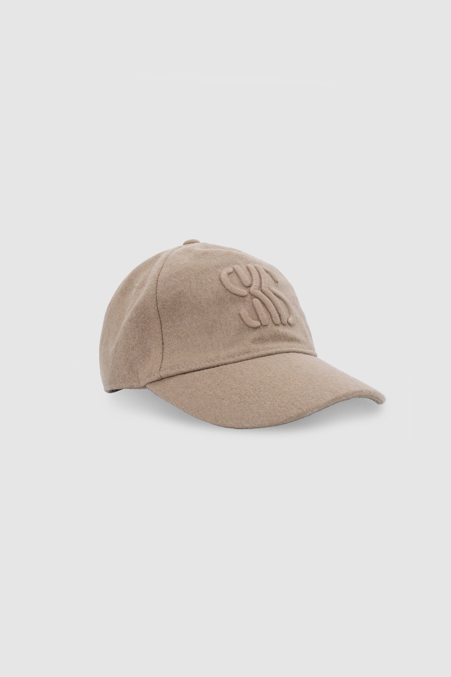BEIGE CAP WITH MONOGRAM EMBROIDERY, GIRL 1