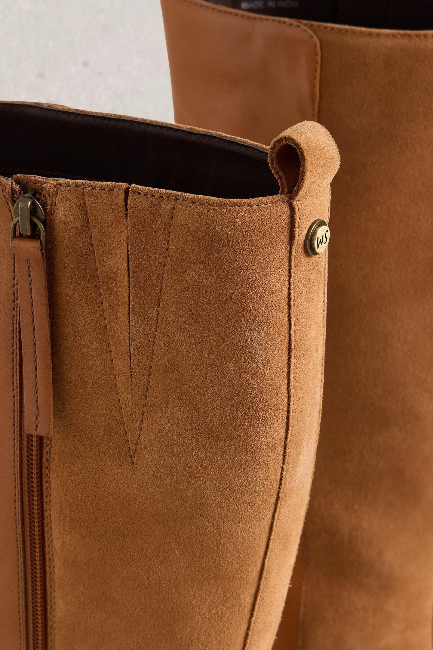 SERENA LEATHER KNEE HIGH BOOT MID TAN 3