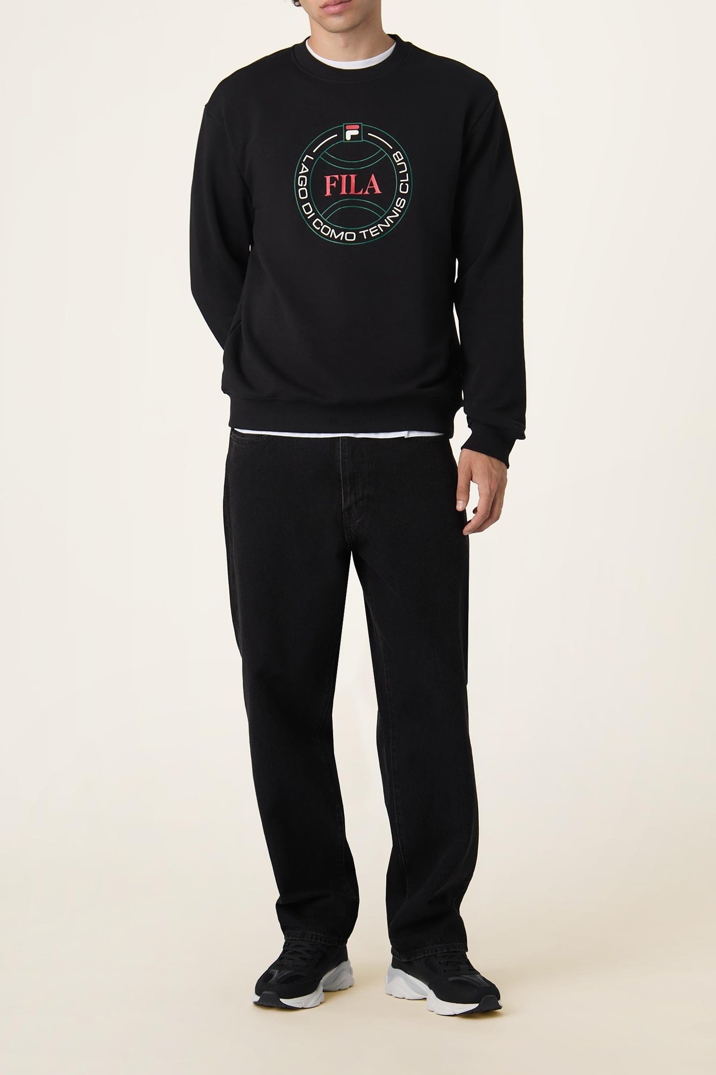 PARELLA RELAXED GRAPHIC SWEATSHIRT BLACK 2