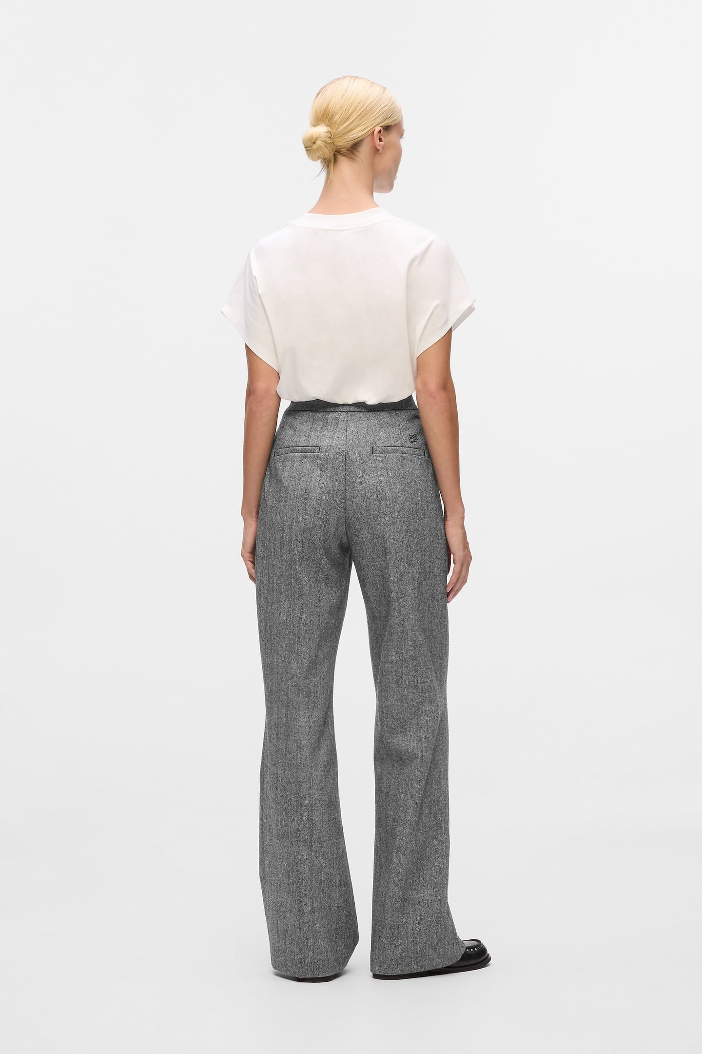 GREY/BLACK TWEED PANTS 2