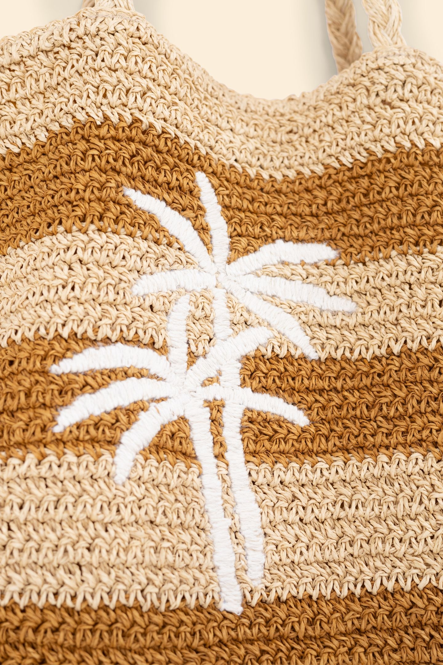 PALM STRIPED THE BAG OCHRE 3