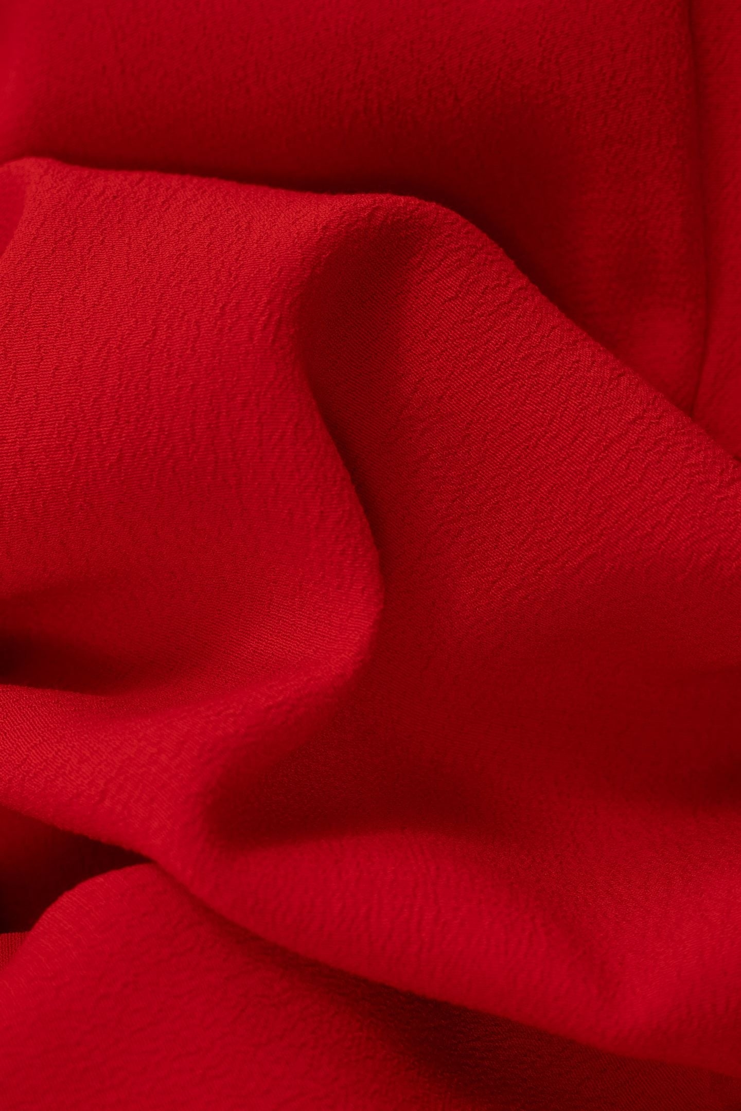 RED FLOWING SHIRT DRESS WITH BRAID DETAIL CARMINE RED 8