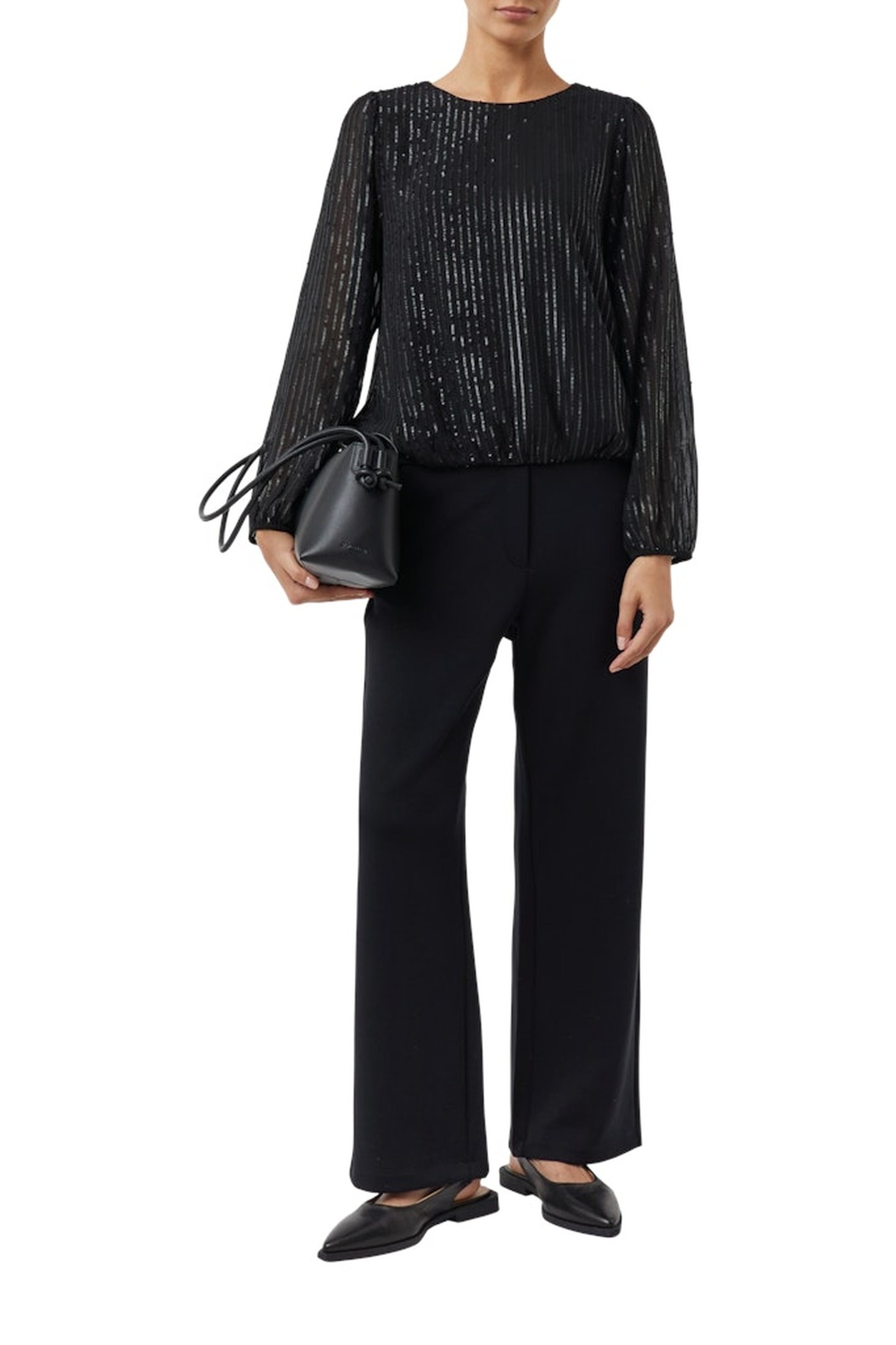 COMMA BLOUSES BLACK 2