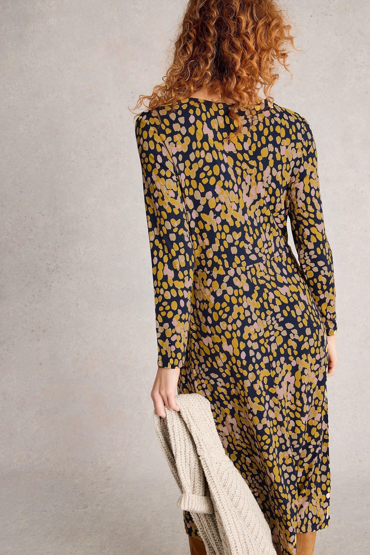 MADELINE JERSEY DRESS CHARTREUSE MULTI 3