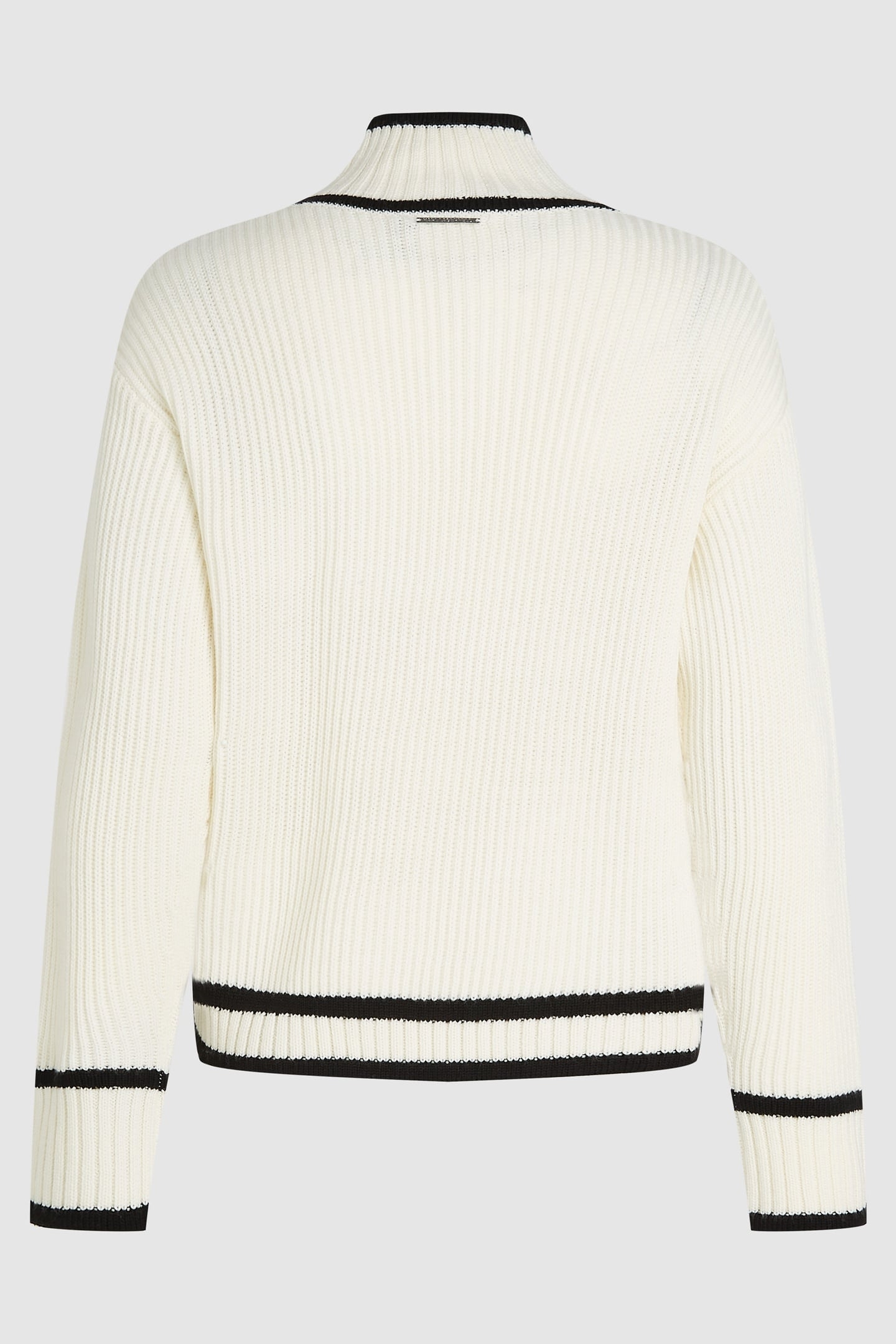 WHITE SOUTACHE AUTOGRAPH KNIT 5