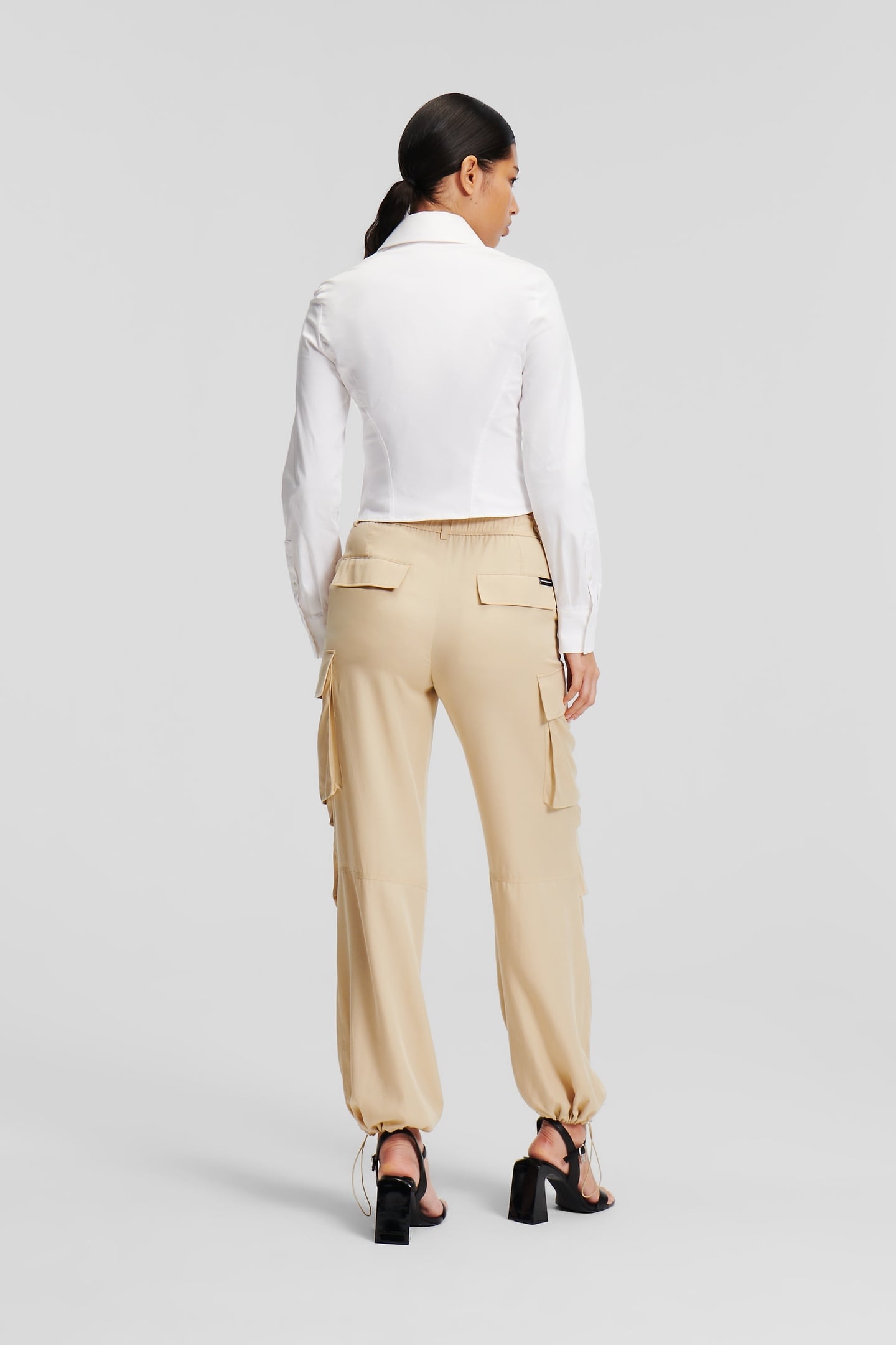 BEIGE SOFT CARGO PANT 3