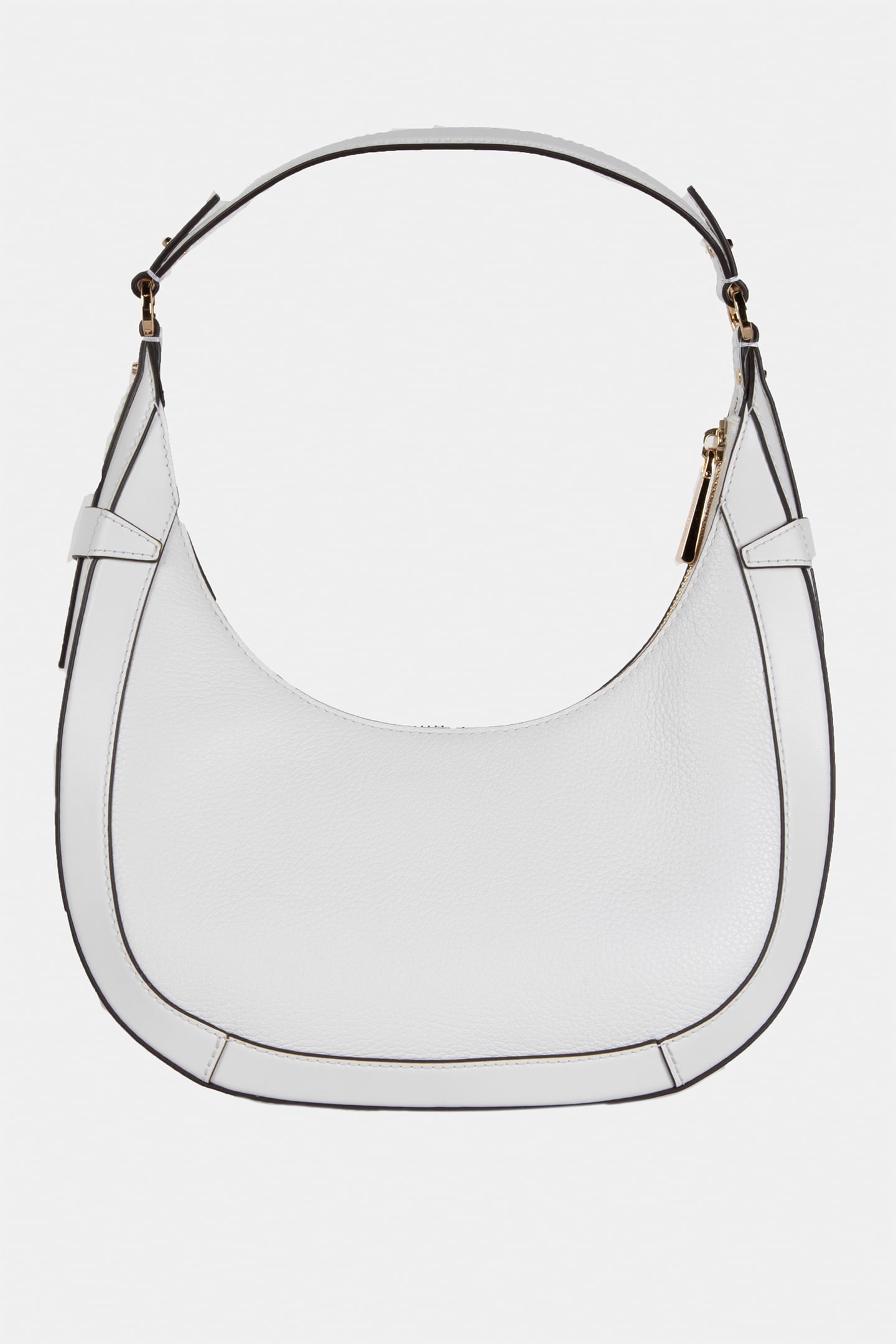 SMALL CRESCENT SHOULDER BAG OPTIC WHITE 4