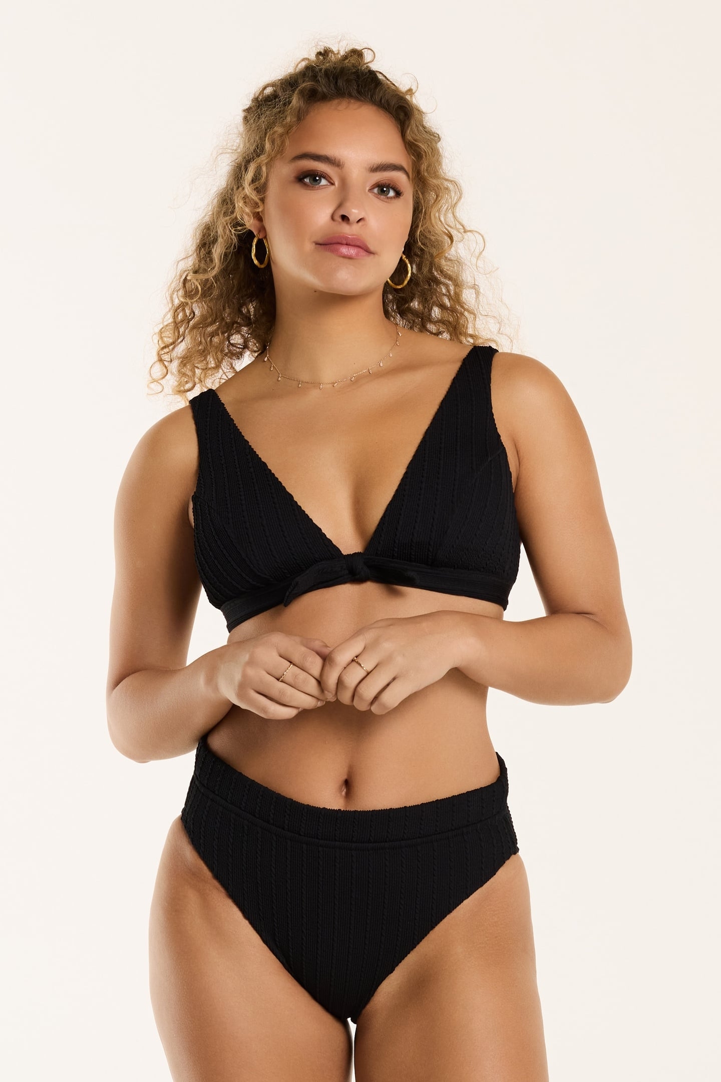 TEDDY BIKINI SET MALTA STRUCTURE BLACK MALTA STRUCTURE 3