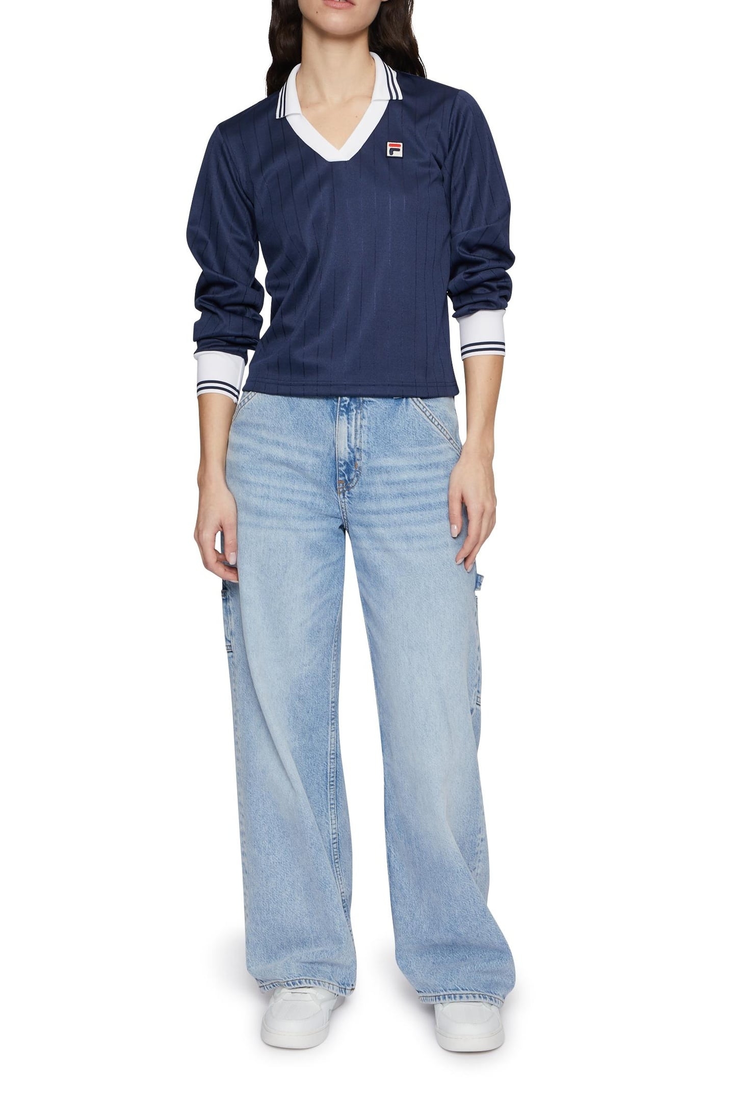 LAWE LONGSLEEVE POLO BLACK IRIS 2