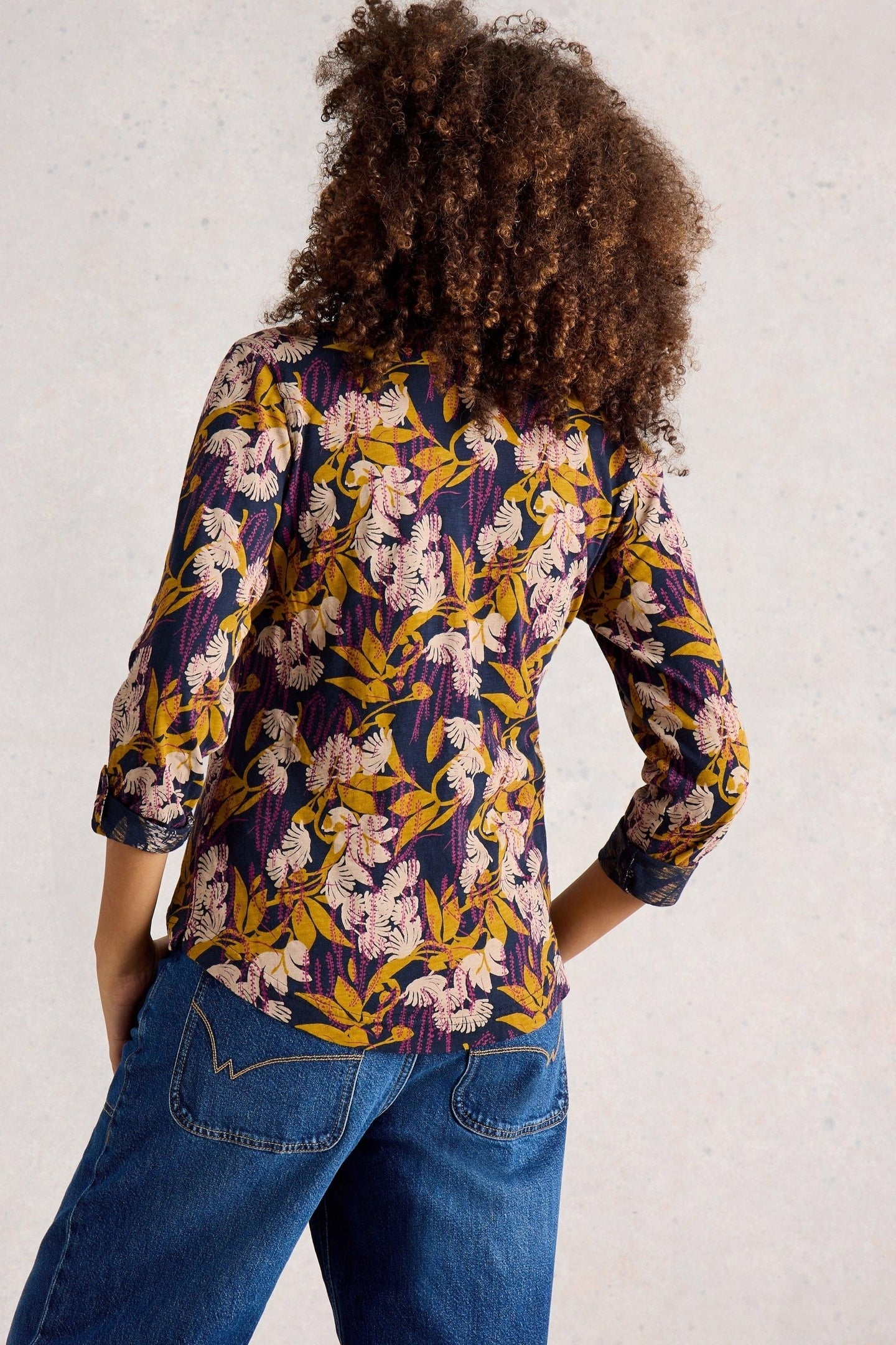 ANNIE JERSEY SHIRT NAVY MULTI 3