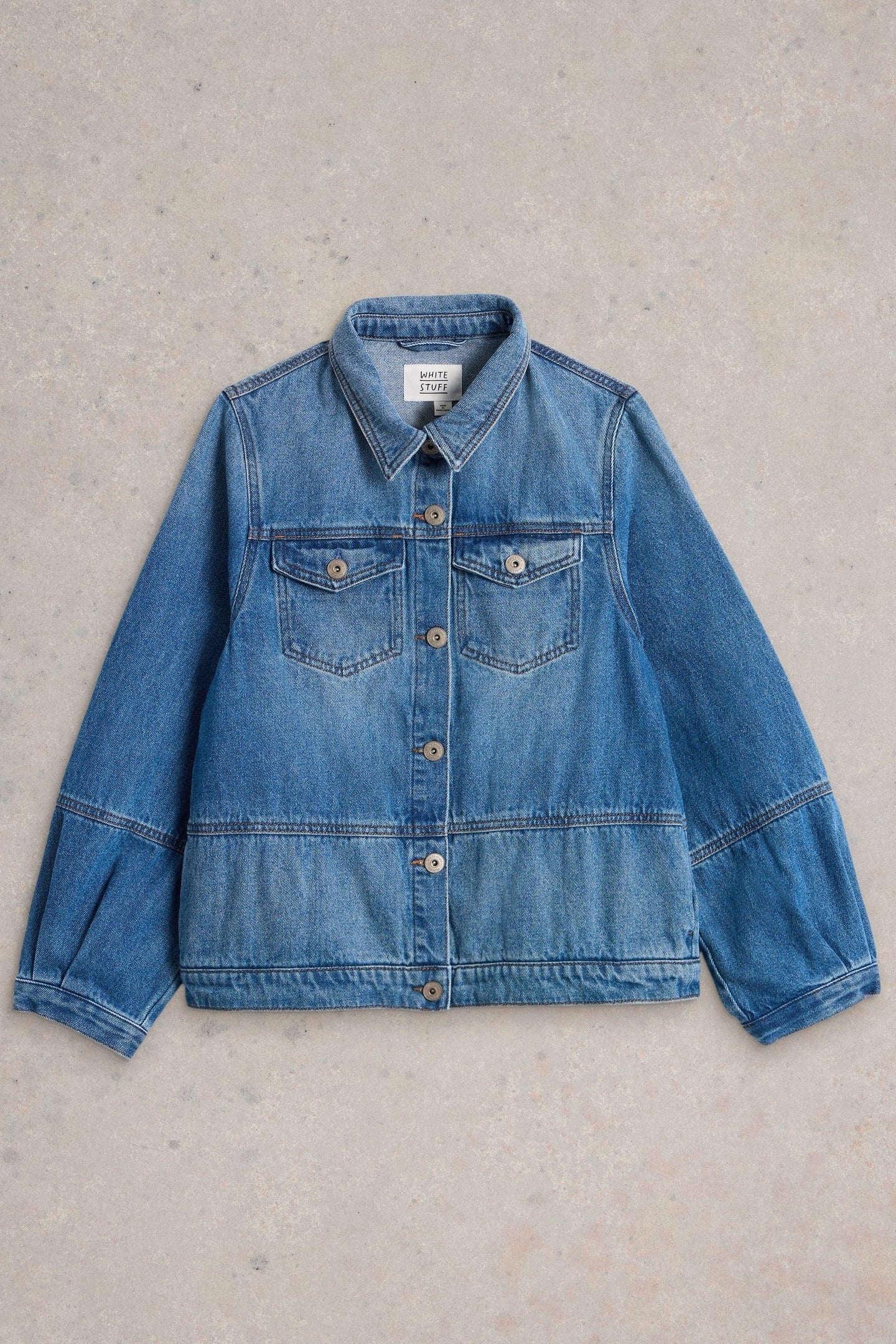 CAMILLE DENIM JACKET MID DENIM 3