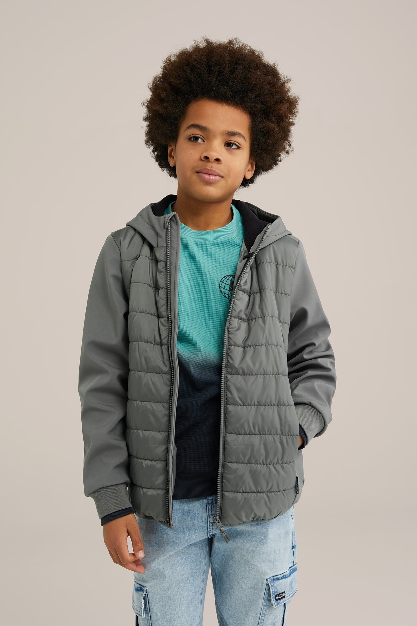 JACKET NORMAL LENGTH GREYISH GREEN 2